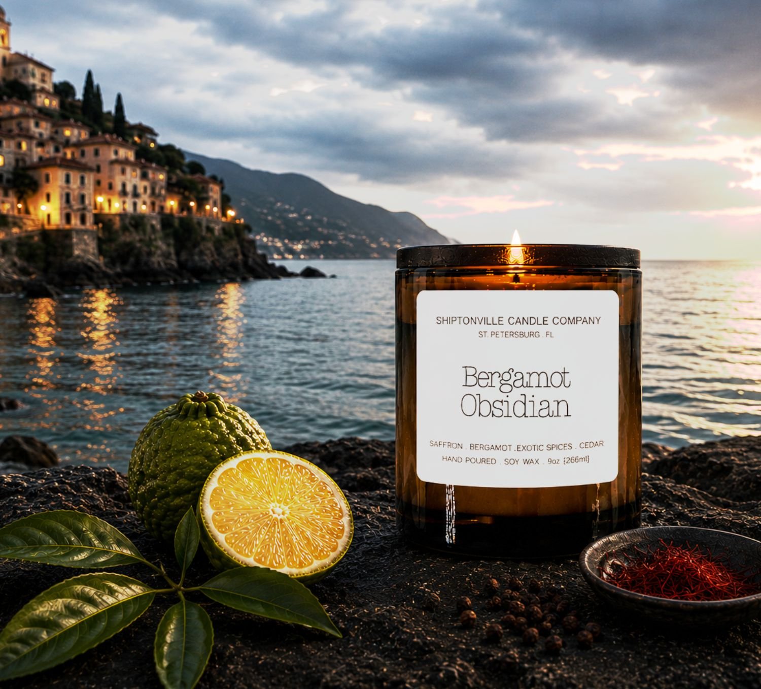 Obsidian Bergamot Candle