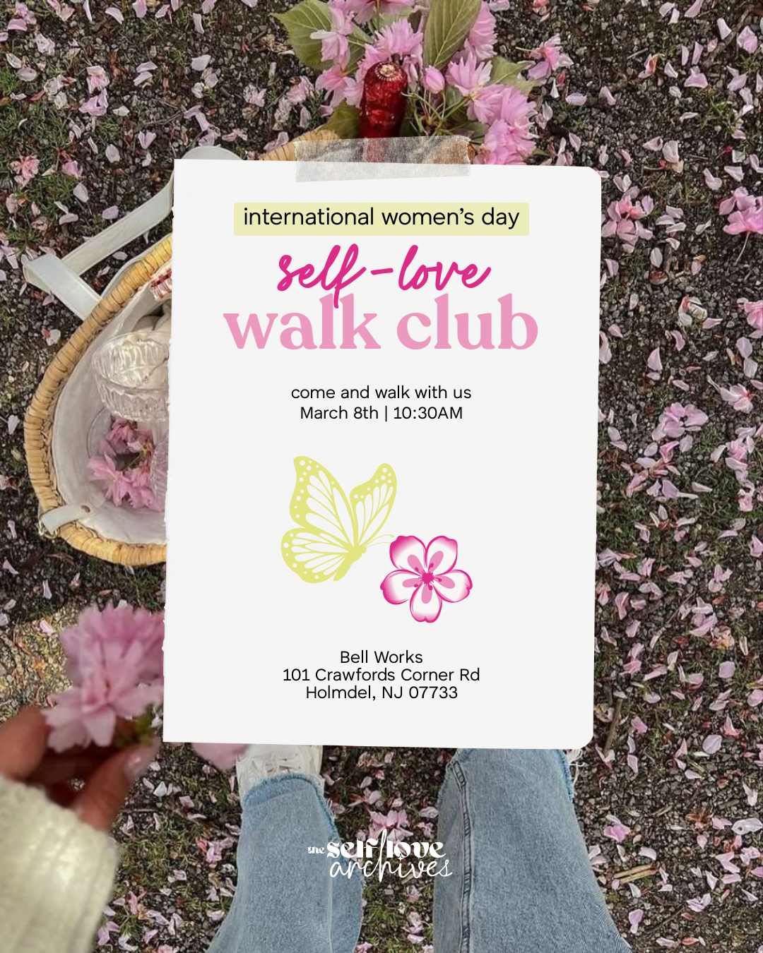 march 8th walk selflove walk club international women's day