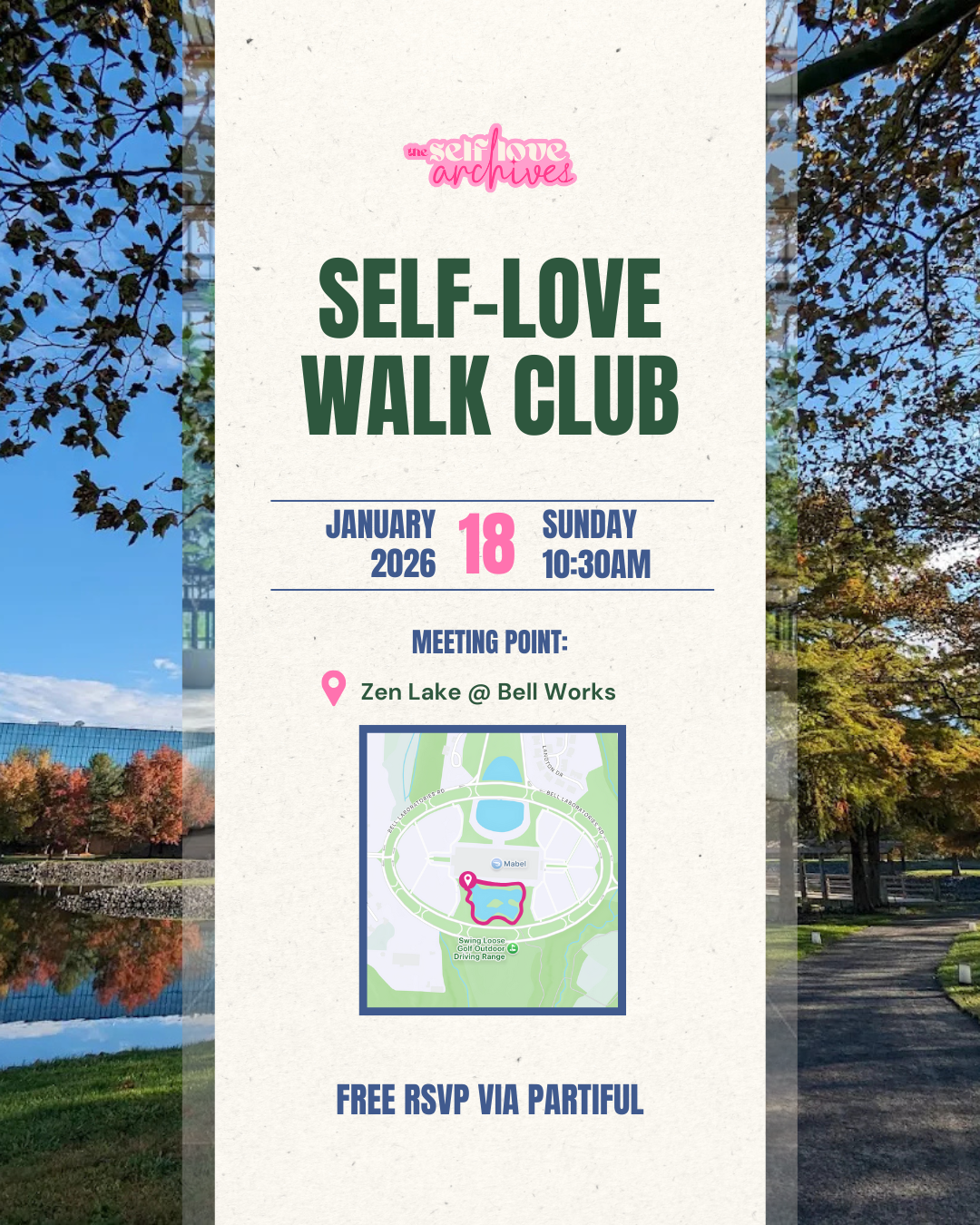 january 2026 self-love walk club bell works