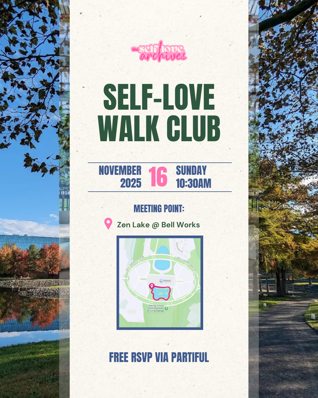 november 2025 self-love walk club bell works