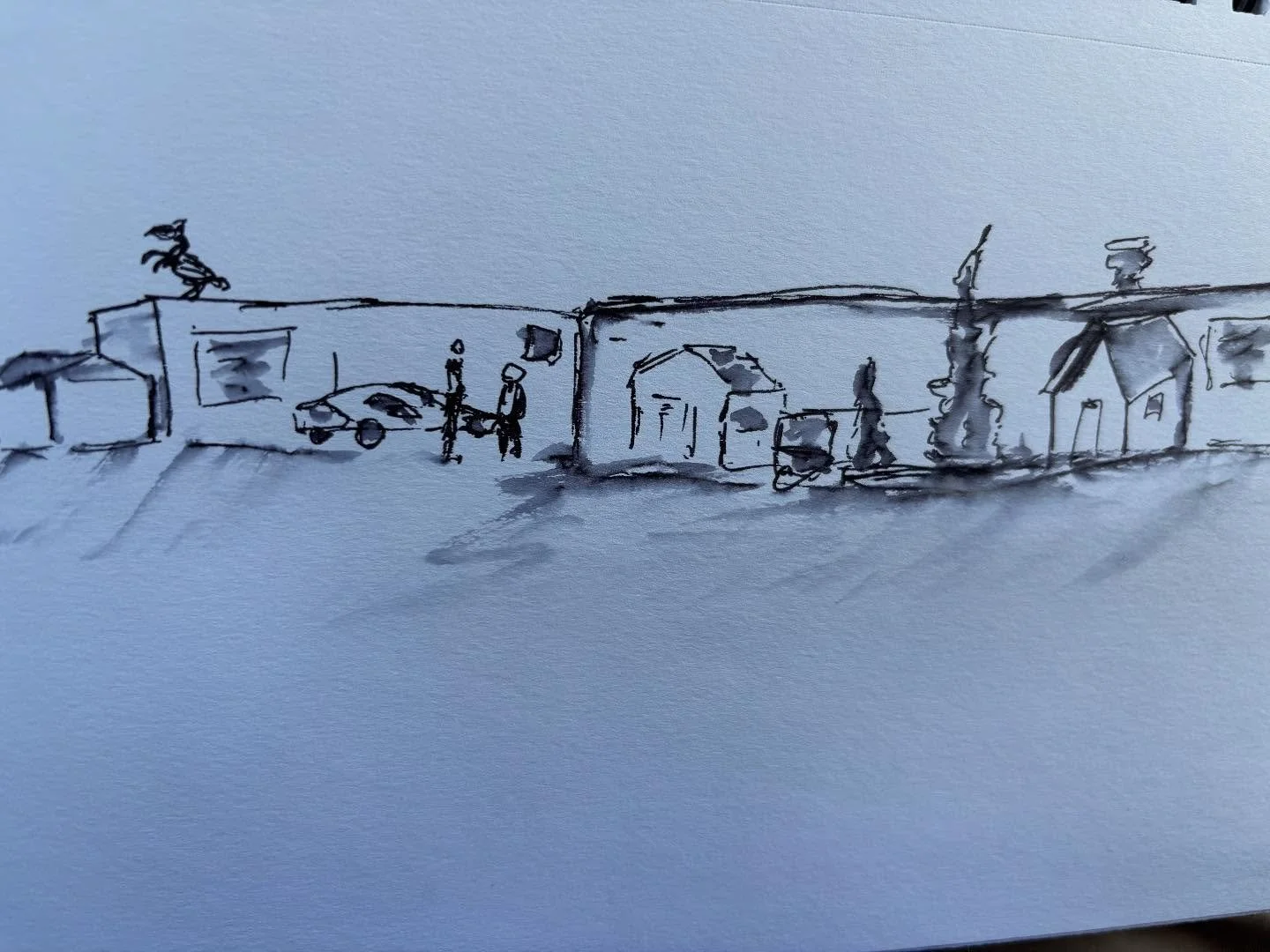 Brass Horse. #stradaeasel Day 29

#inkandwash #urbansketch #davidcrowellfineart