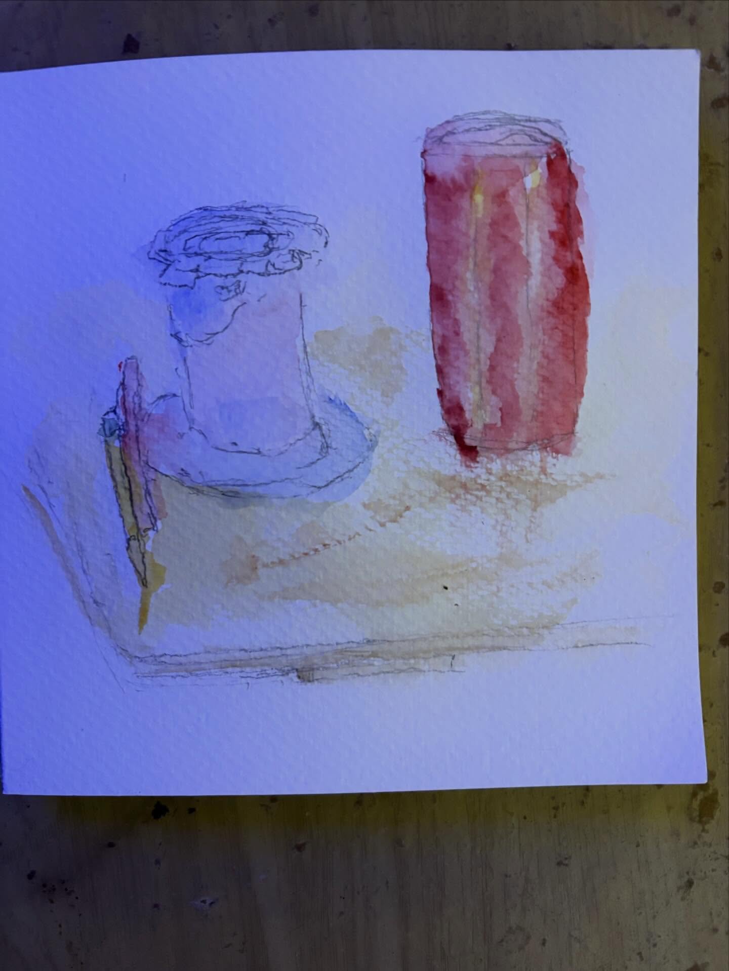 Tools of the trade. #watercolor #stradaeasel  Day Four

Done in really bad light.  Oh, well