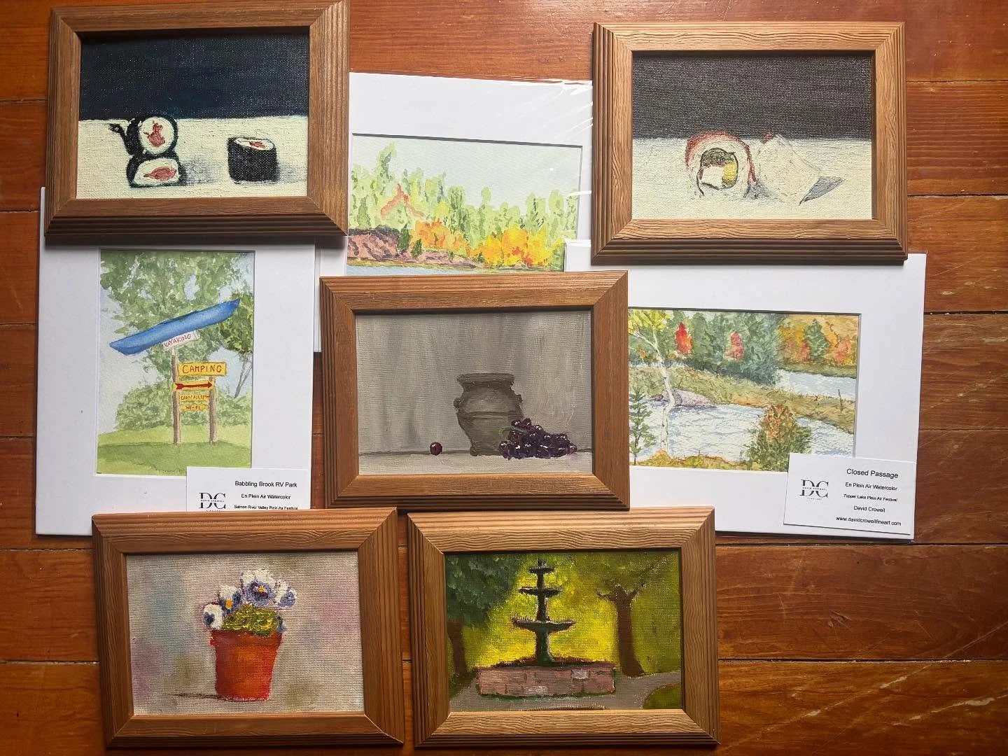 Studio Tour Specials!
Come see me at the Creative Spirit, 6 Raymond St, Potsdam, as part of the 38th annual SLCArts Studio Tour.  Saturday and Sunday  November First and Second 

I will have twenty new plein air watercolors and many small oil paintin