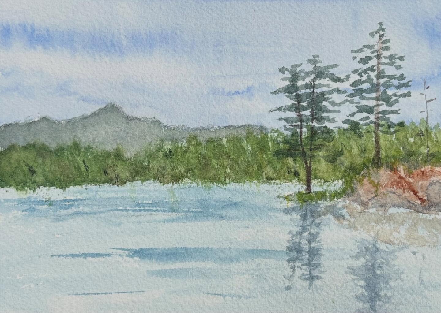 Pleased that Barnum Pond Reflections was accepted into the Adirondack Artists Guild&rsquo;s 28th Annual Juried Competition. 5x7 plein air watercolor

#pleinair #watercolor #adirondackmountains #davidcrowellfineart