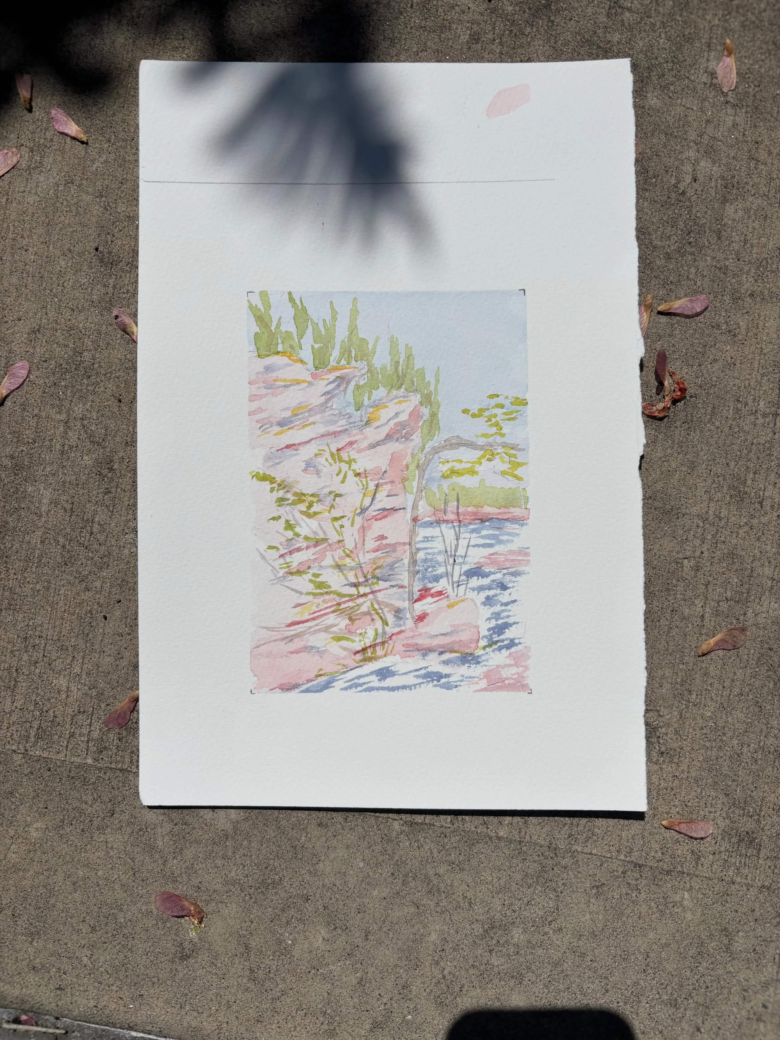 Today&rsquo;s plein air.  With @slcartsny