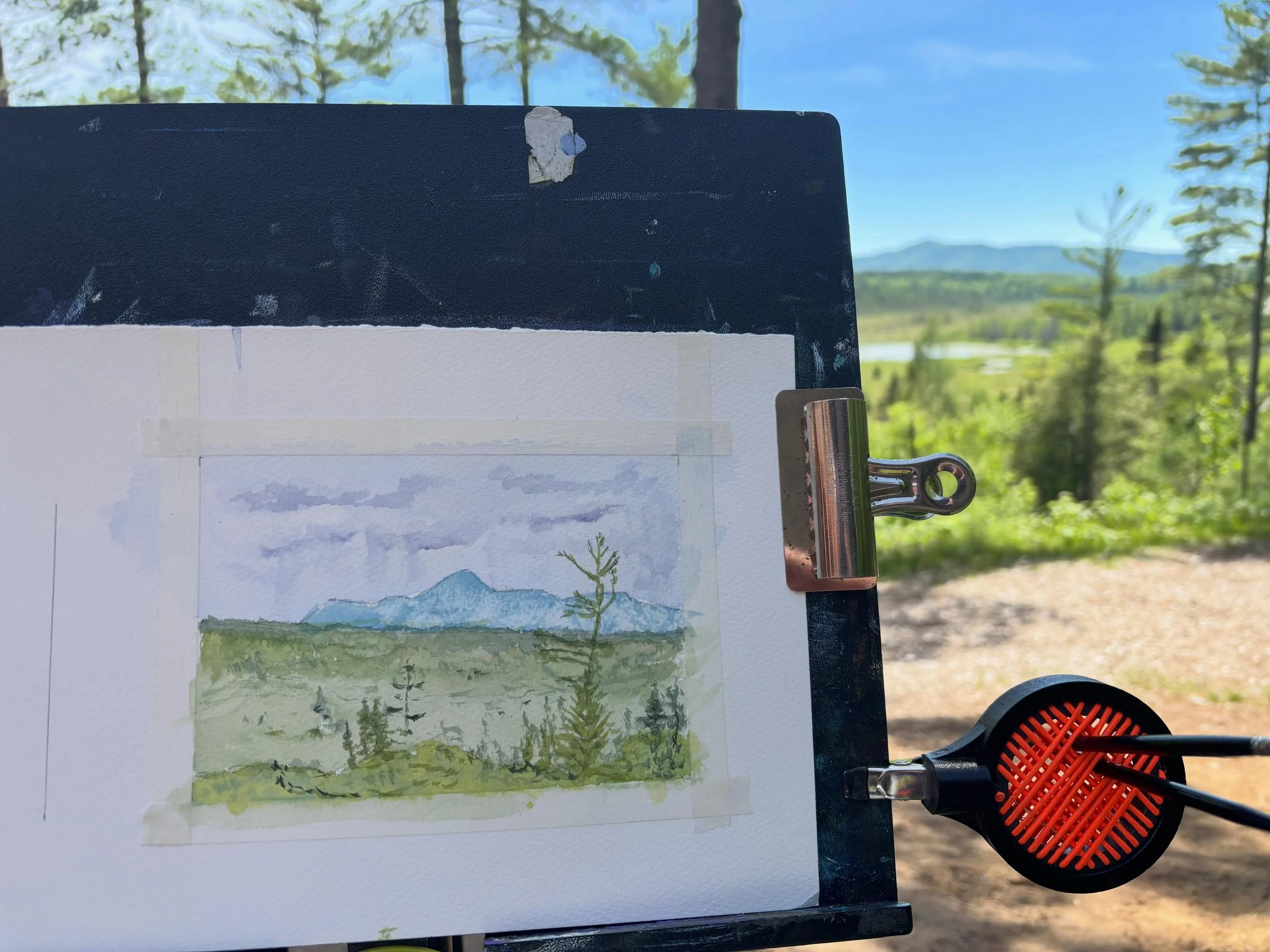 From the VIC #watercolor #adirondacks #pleinair #davidcrowellfineart