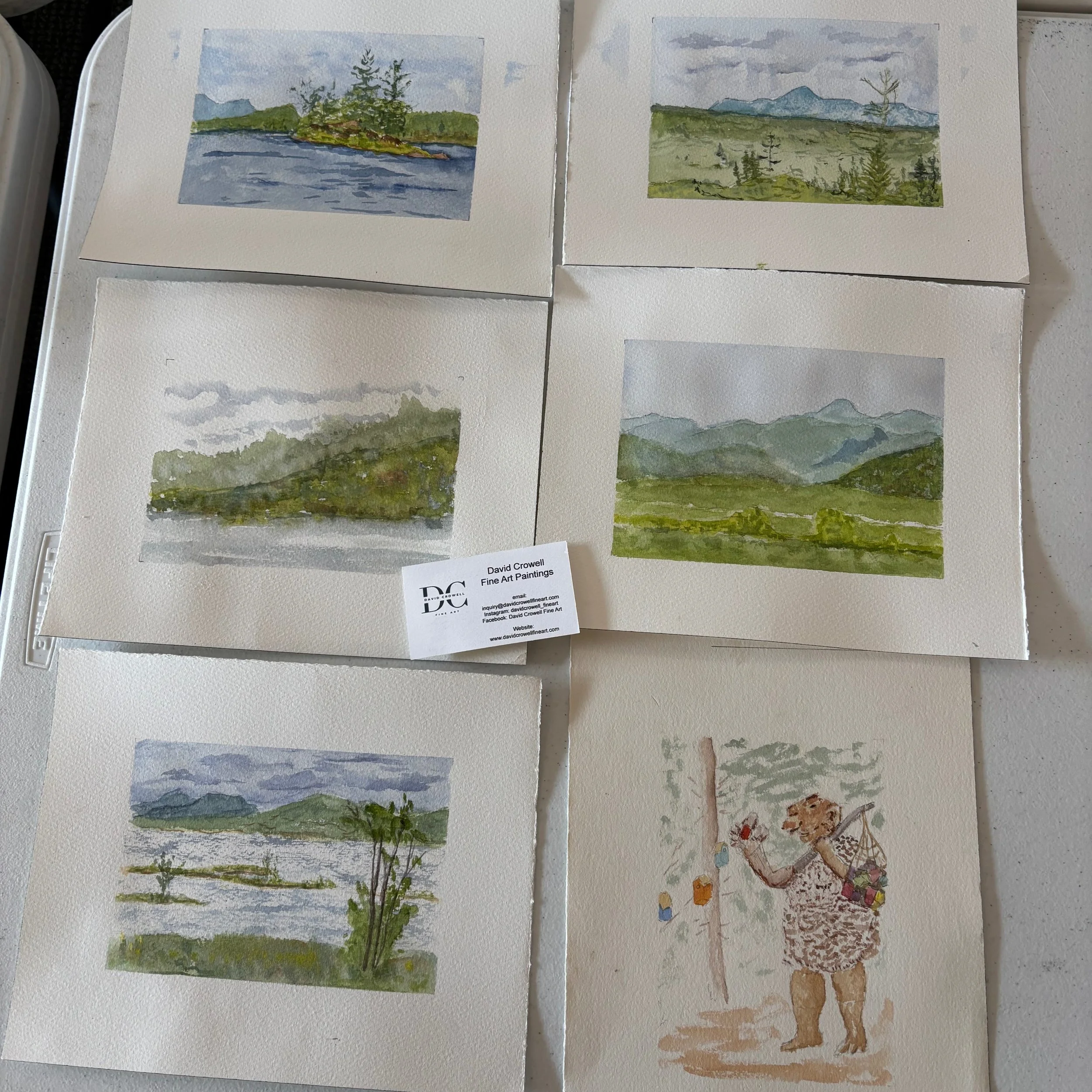 The week so far... Not my most prolific Paint Camp, but doing solid work.