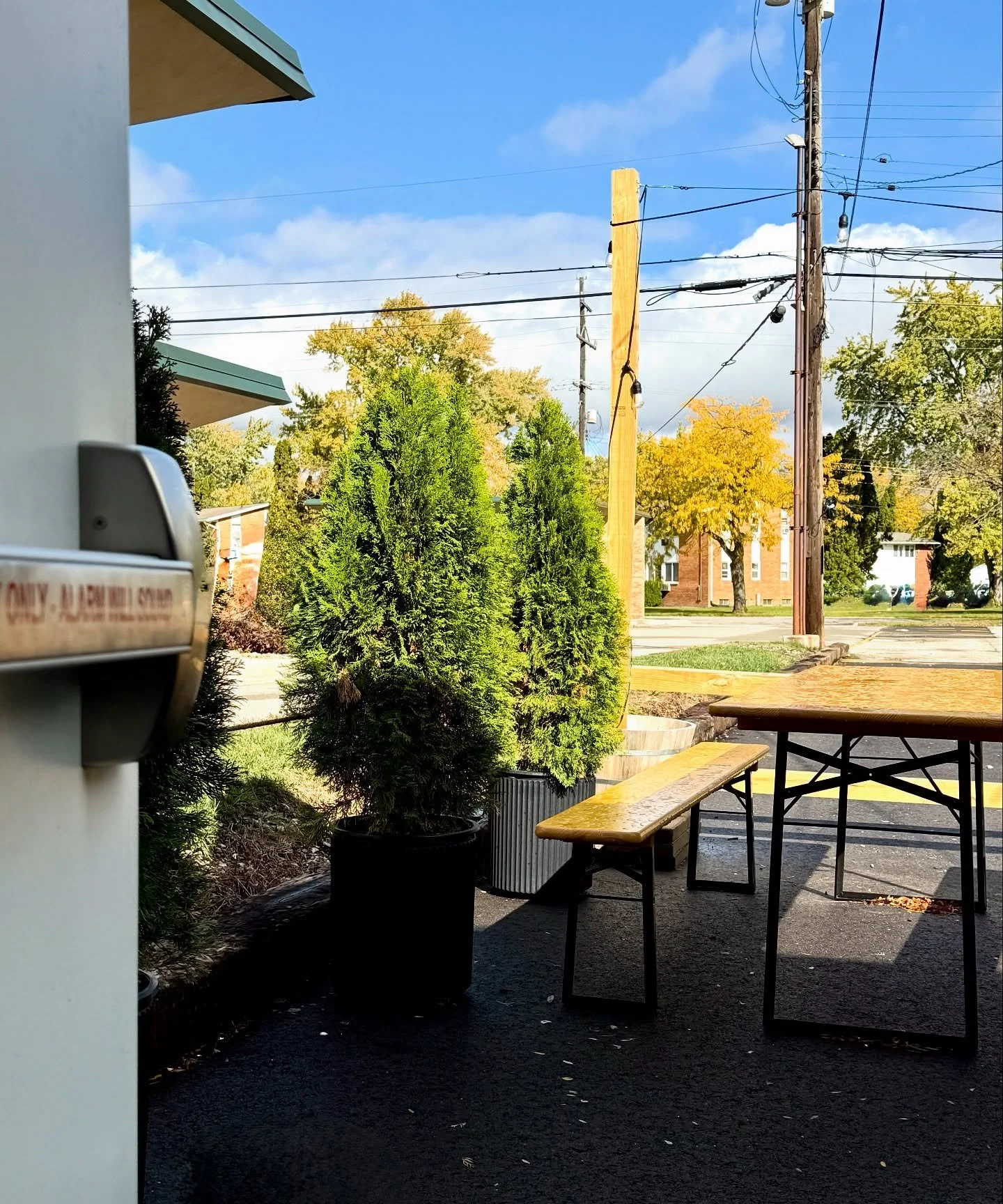 the start of a fresh week. come fill our space with friends, laughs, & dogs. open 2p-midnight. discounts on all cocktails & beer for servers, bartenders, baristas, cooks, hosts & every service industry role in between. the perfect autumn