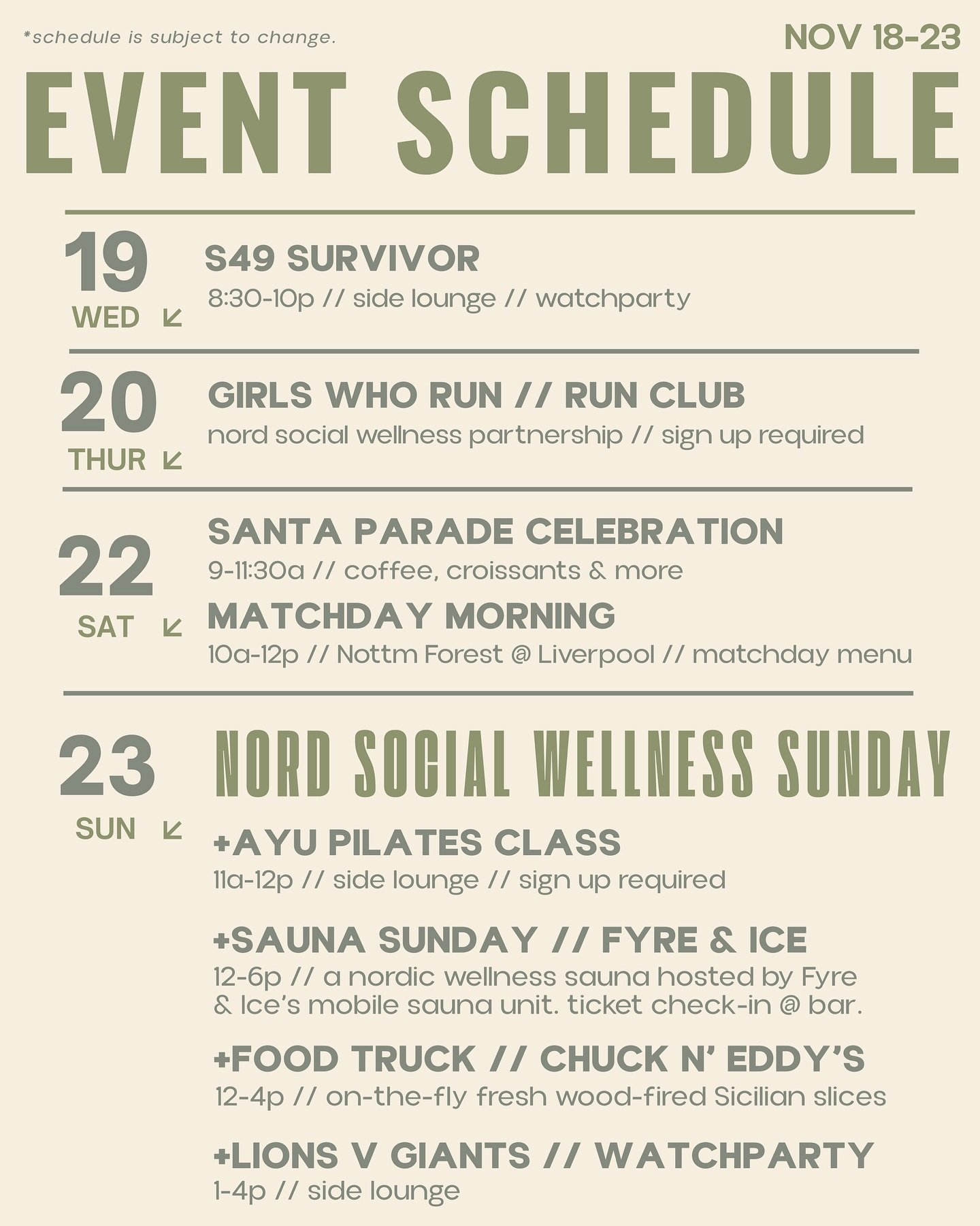 we don&rsquo;t know about you, but our holiday schedules are filling up with classes, bashes, watchparties &amp; more. with the holidays right around the corner, we&rsquo;re doing what we can to make sure you feel totally zen for all your big plans. 