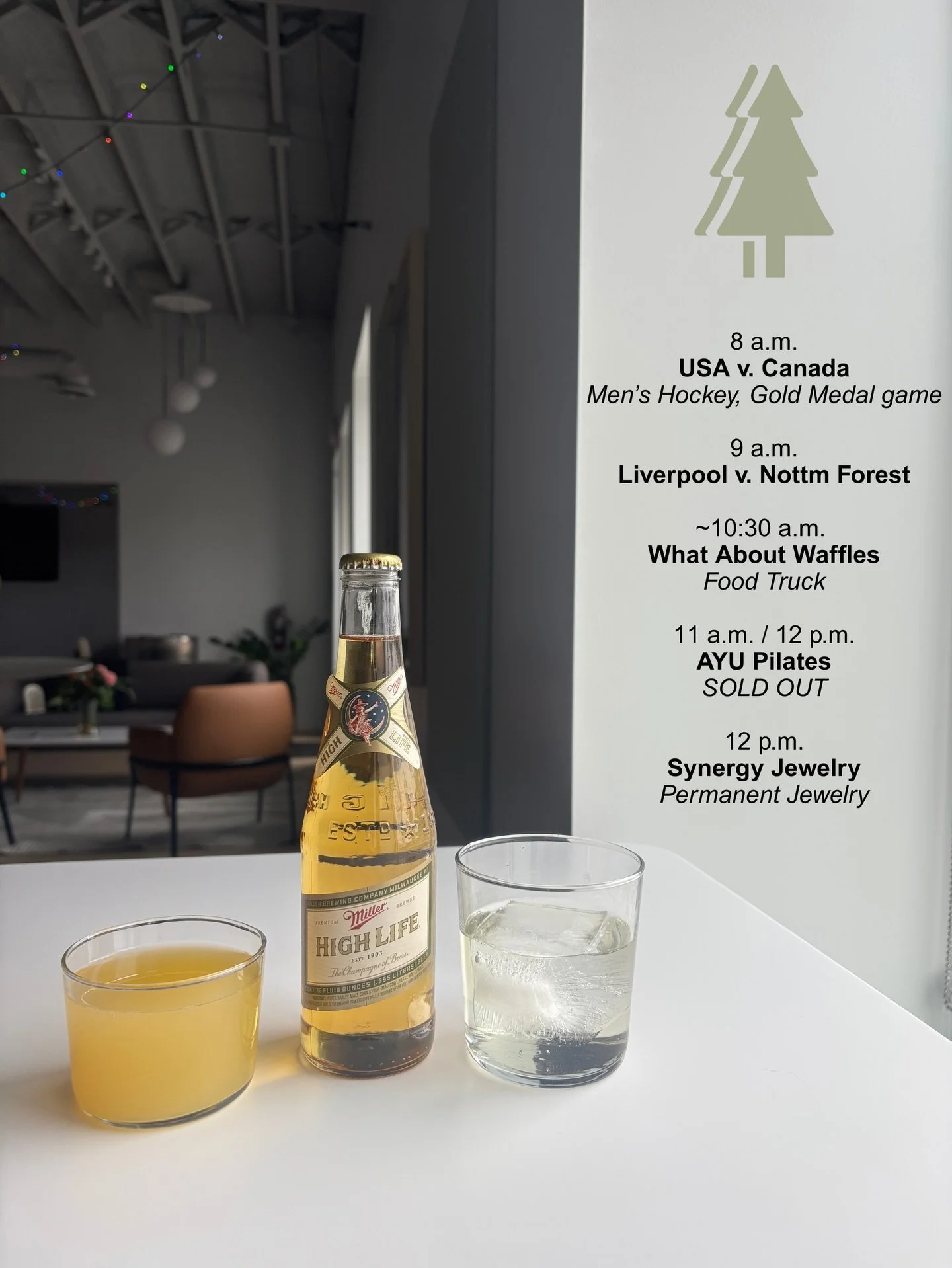 here&rsquo;s the deal🫵 tonight&rsquo;s gonna be poppin&rsquo;. tomorrow too. the bar that&rsquo;s opening at 8am for USA. Dylan Larkin called and said &ldquo;breakfast bevs, a gold medal, and footy with kevin(?) at Nord is peak.&rdquo; let&rsquo;s h