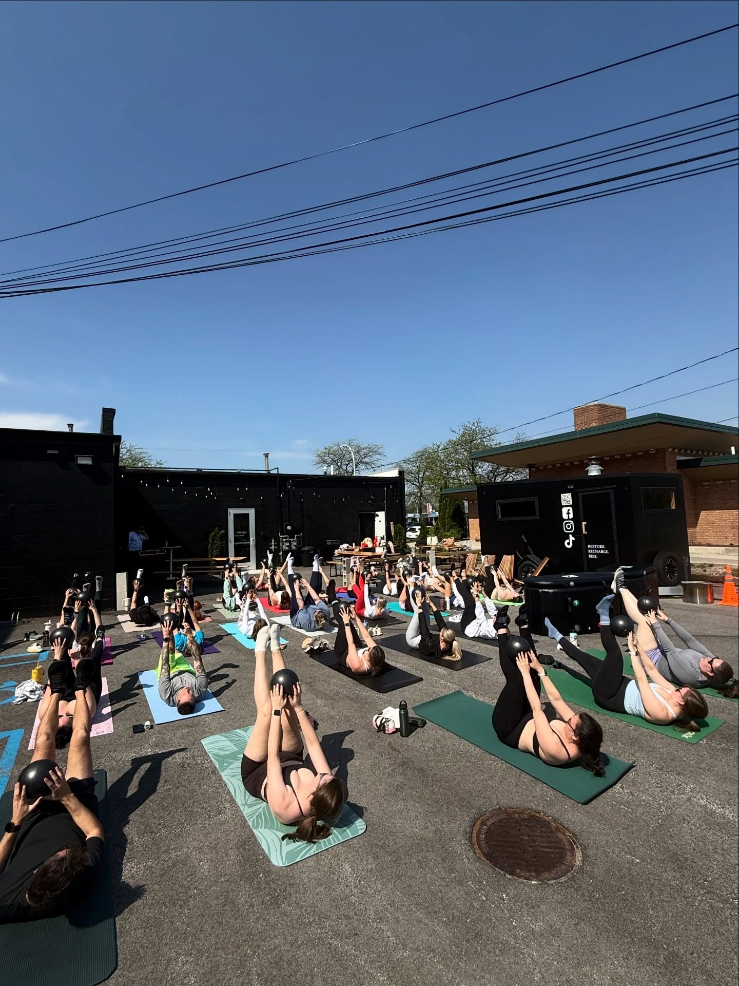 💪we been on our fitness game lately with @ayu.pilatesstudio and @livefitwithkatie. open at 2 today for that mid-week catch-up. food trucks everyday this weekend starting tomorrow too!