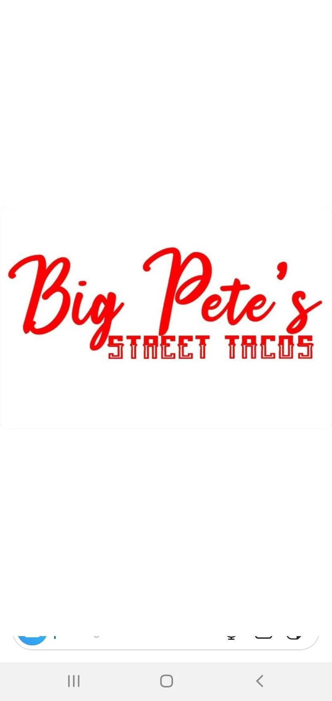 Big Pete's Street Tacos // Food Truck