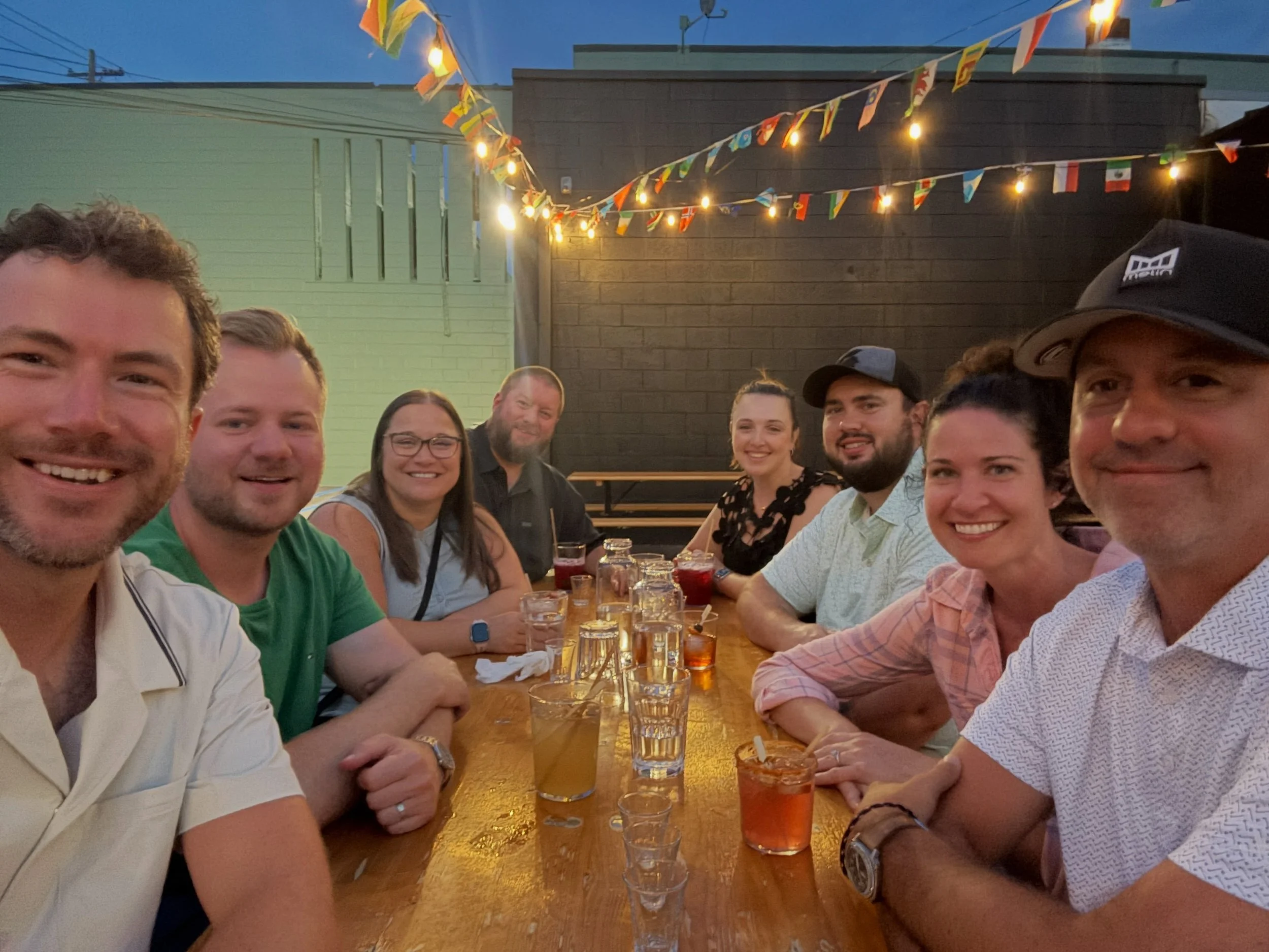a warm day will turn into a beautiful summer evening. Idyllic for drinks on the patio with friends. Grant will be behind bar today until midnight and @vamosvargas will be serving up great eats from 5-9.