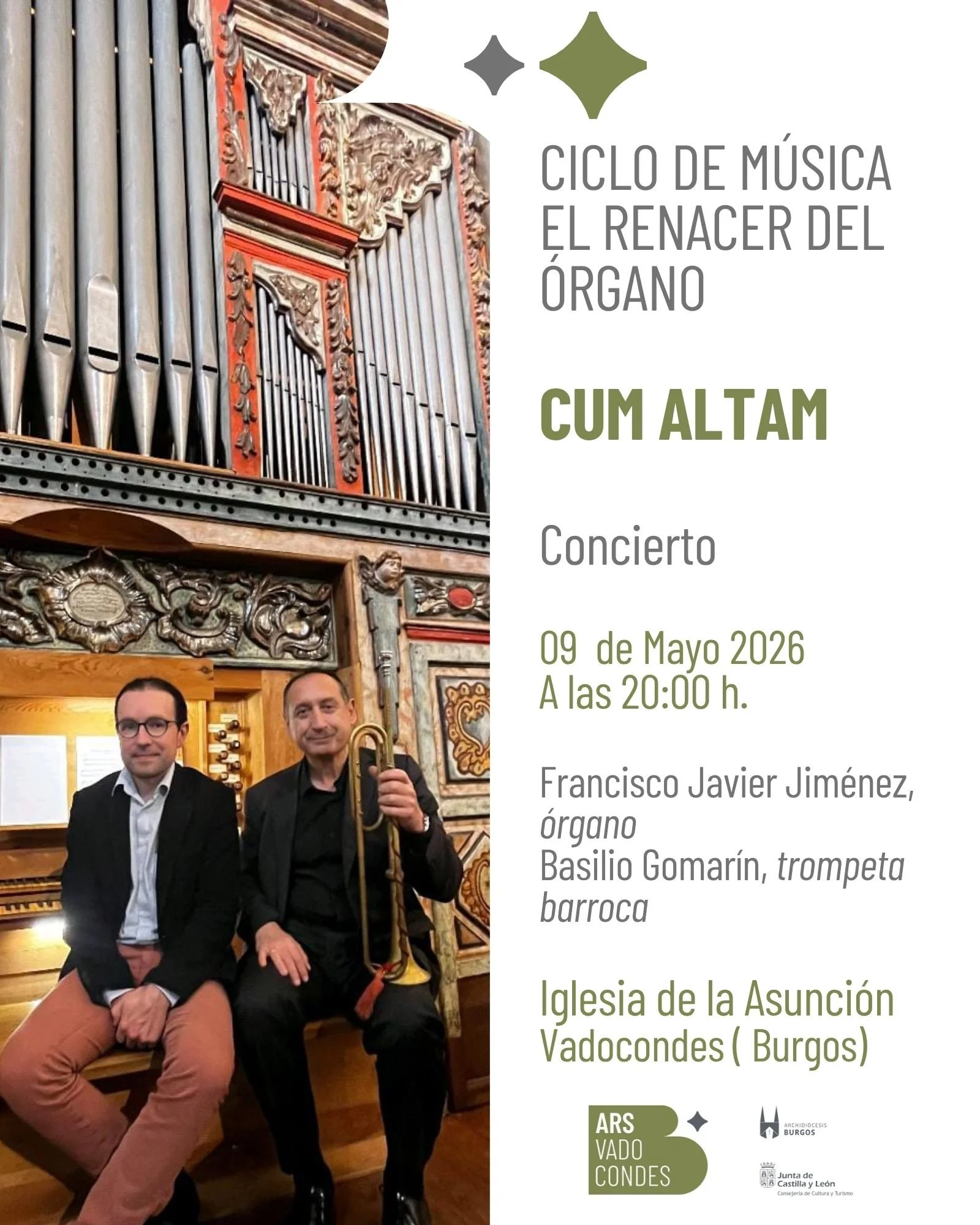 🎶🎶✨ El órgano y la trompeta barroca, en directo en Vadocondes