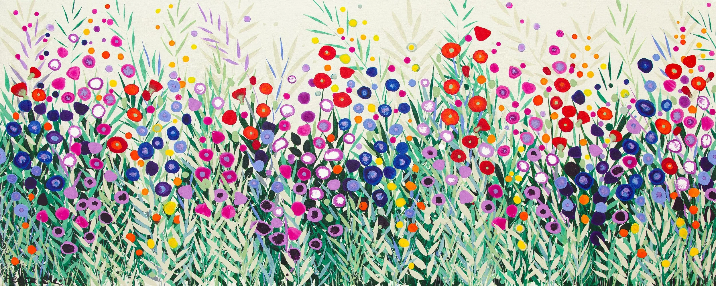 Delicate Grasses and Rainbow Flowers II - Copy.jpg