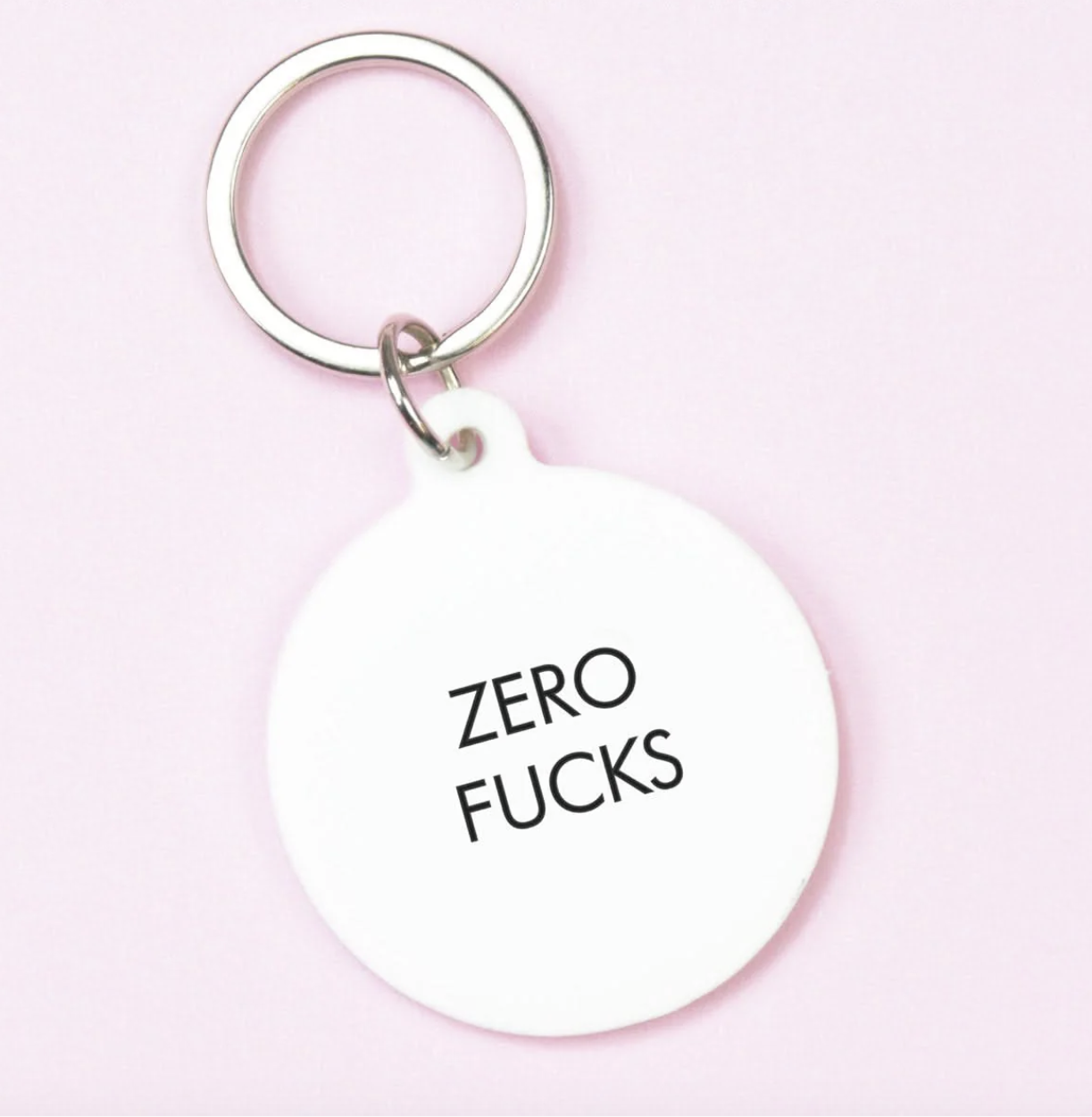 Zero Fucks Key Ring