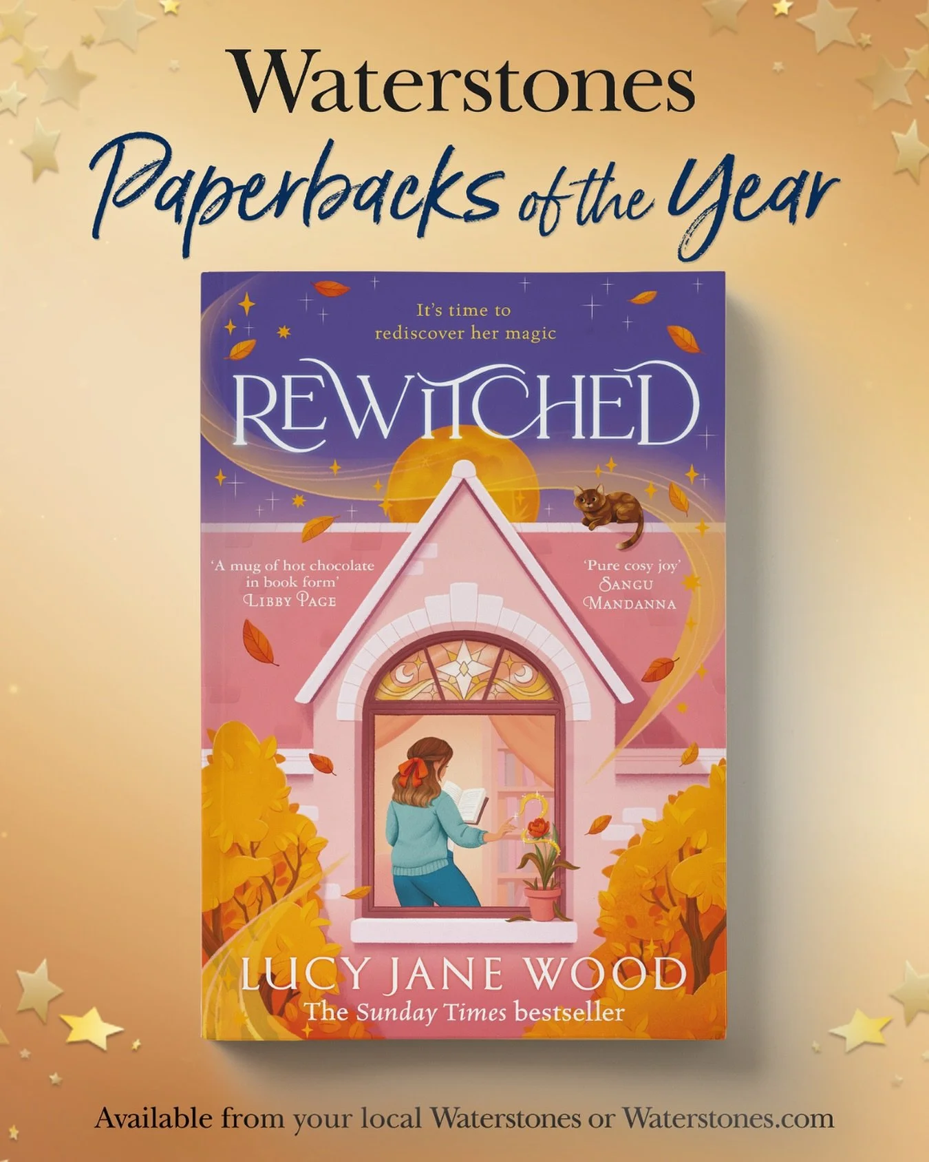 Very proud to find out that Rewitched is one of @waterstones Paperbacks of the Year 🥹✨⭐️💫 I always feel like paperbacks are designed to be well loved, dog-eared, notes in the margins, broken spines, chucked in your bag because you can&rsquo;t wait 