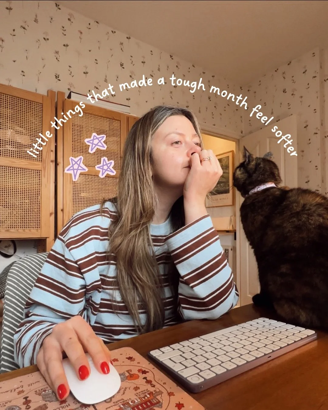 January didn&rsquo;t leave me with much choice but to slow right down and seek out little pockets of softness&hellip; Rainy train journeys, old cartoons, gingham pillowcases and hanging out with the cat on the sofa ☔️✨ Recommendations for similar cos