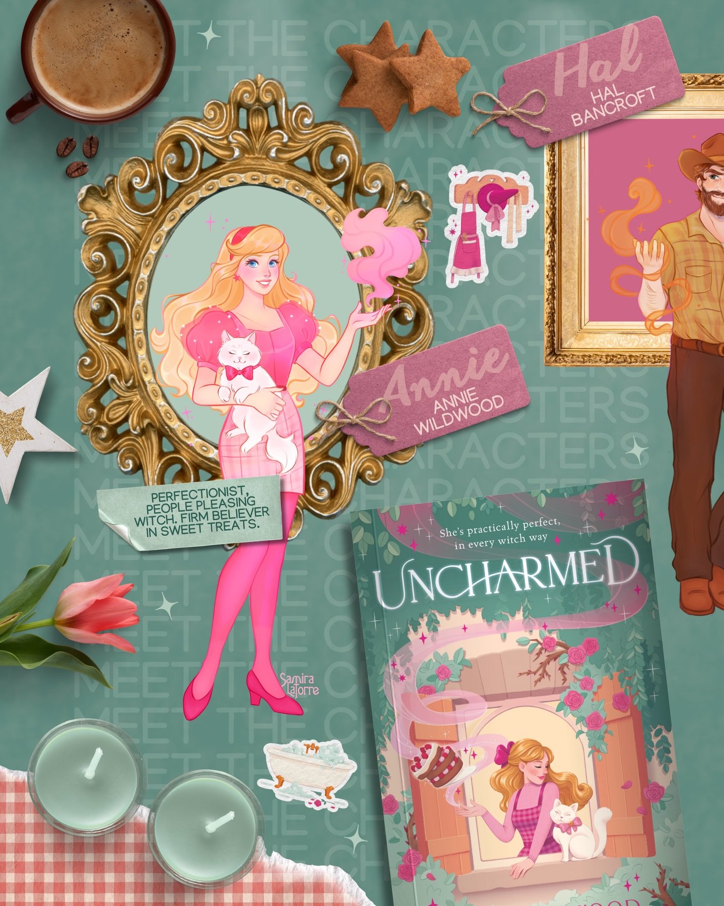 The Uncharmed trio 💖 Giving these three a moment to shine because the first look at the paperback cover landed in my inbox last week, and I can&rsquo;t stop thinking about how cute it is 🥹💛✨ Plus the Kindle version is only 99p for this month, so i