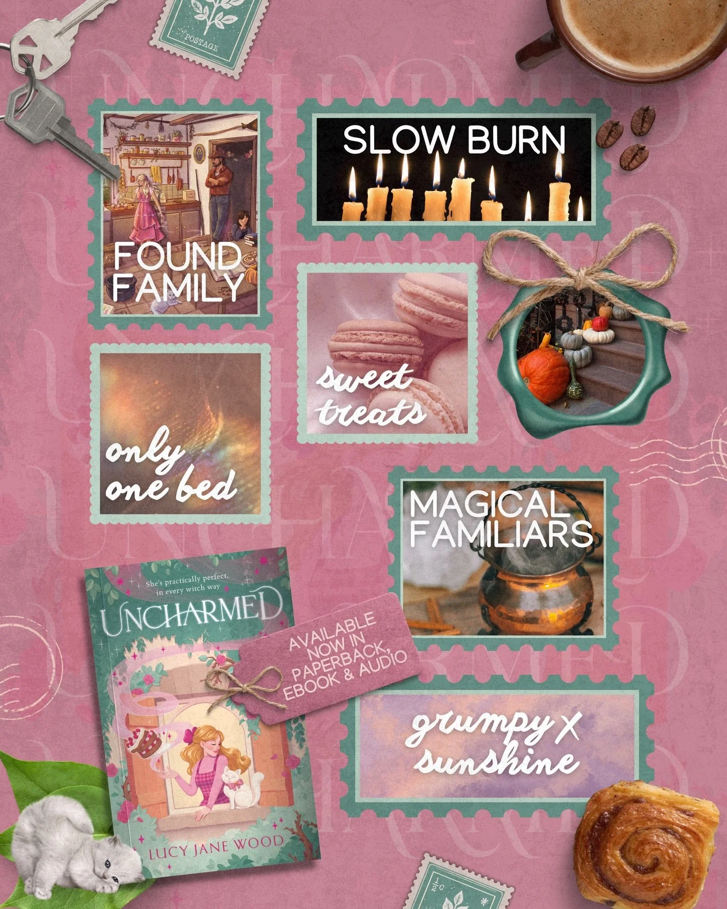 Whimsical, anxiety-ridden, 90s-inspired witches are for life, not just your autumn TBR 📚✨

🩷 Uncharmed is all about Annie, a perfectionist witch who has to swap her shiny pink life of people-pleasing for mentoring a troubled teenage witch with part