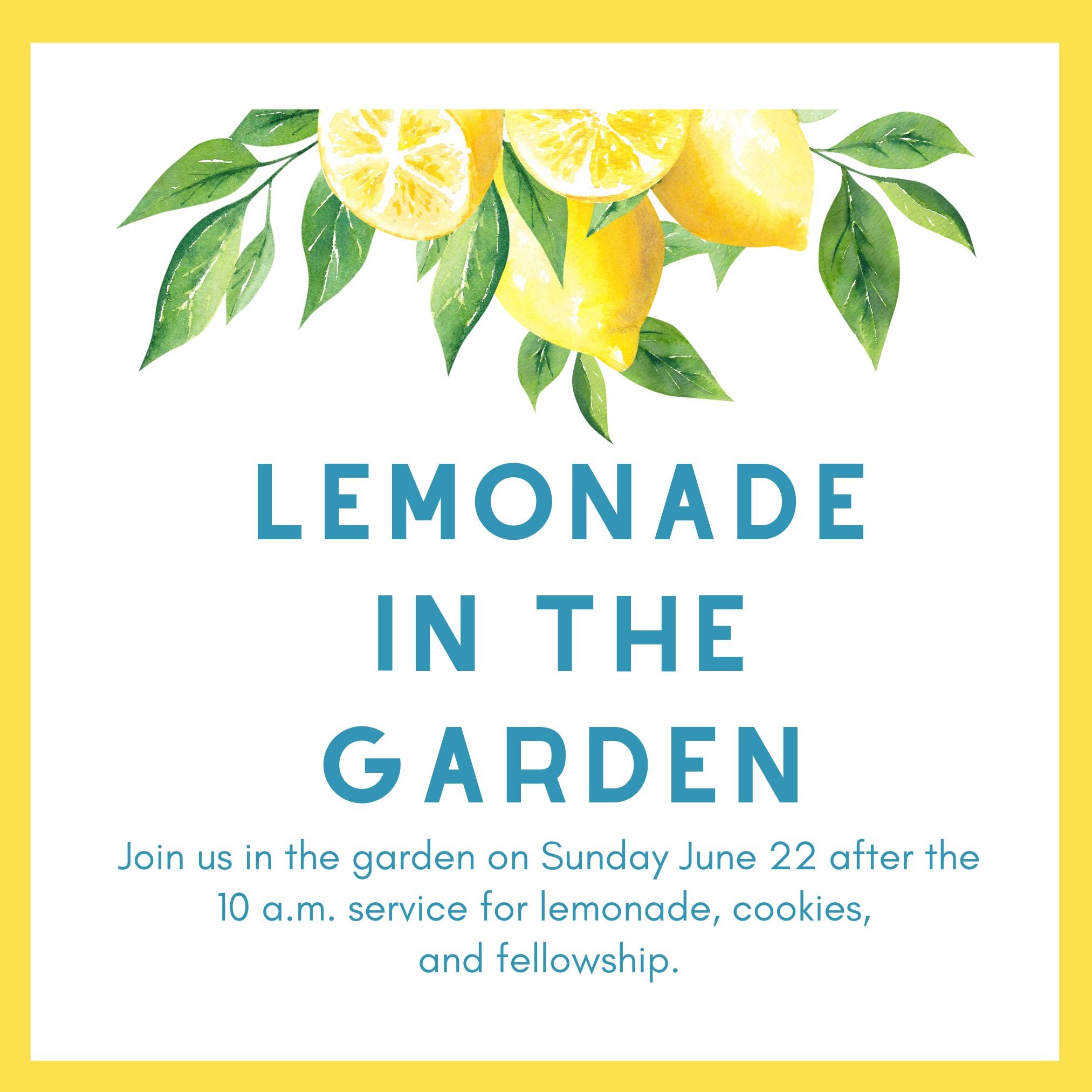 Lemonade in the Garden
