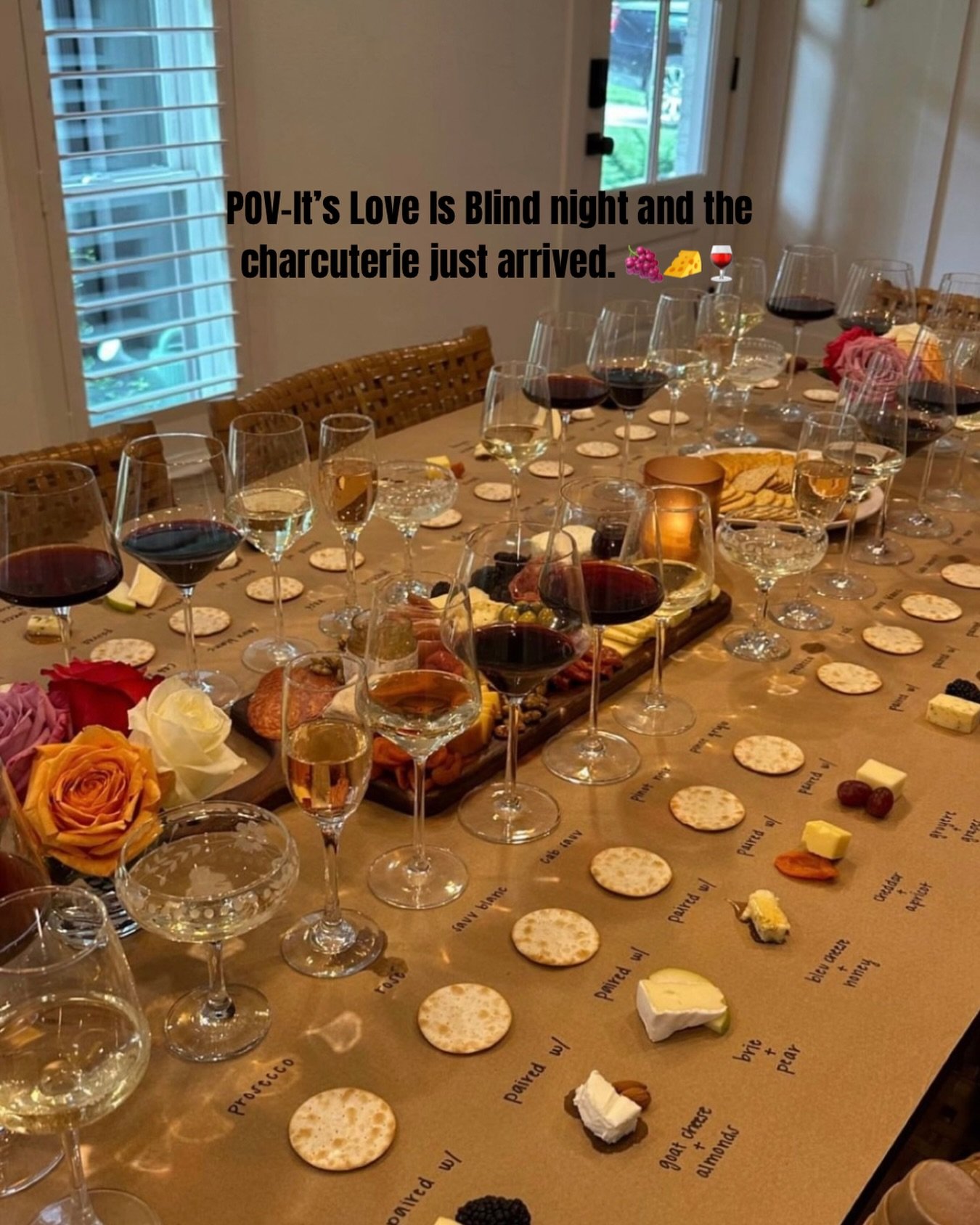 Wine poured, charcuterie ready, and the watch party can begin 🍷🧀

There&rsquo;s nothing better than gathering around a beautiful charcuterie spread for a cozy night in with friends and your favorite show. Perfect for girls&rsquo; nights, watch part