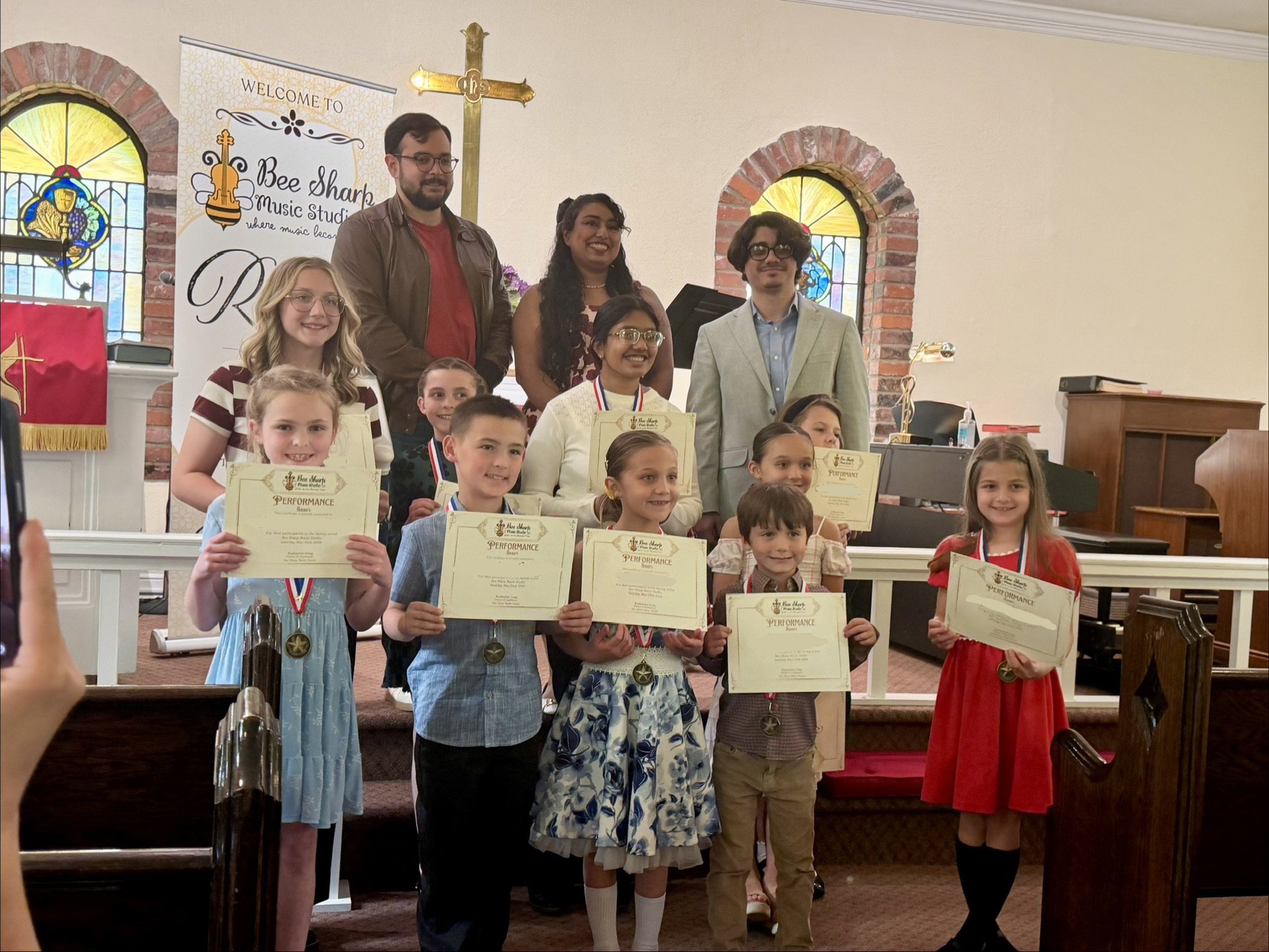 group of students after recital