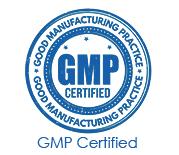 GMP Certified logo with circular seal and text indicating certification