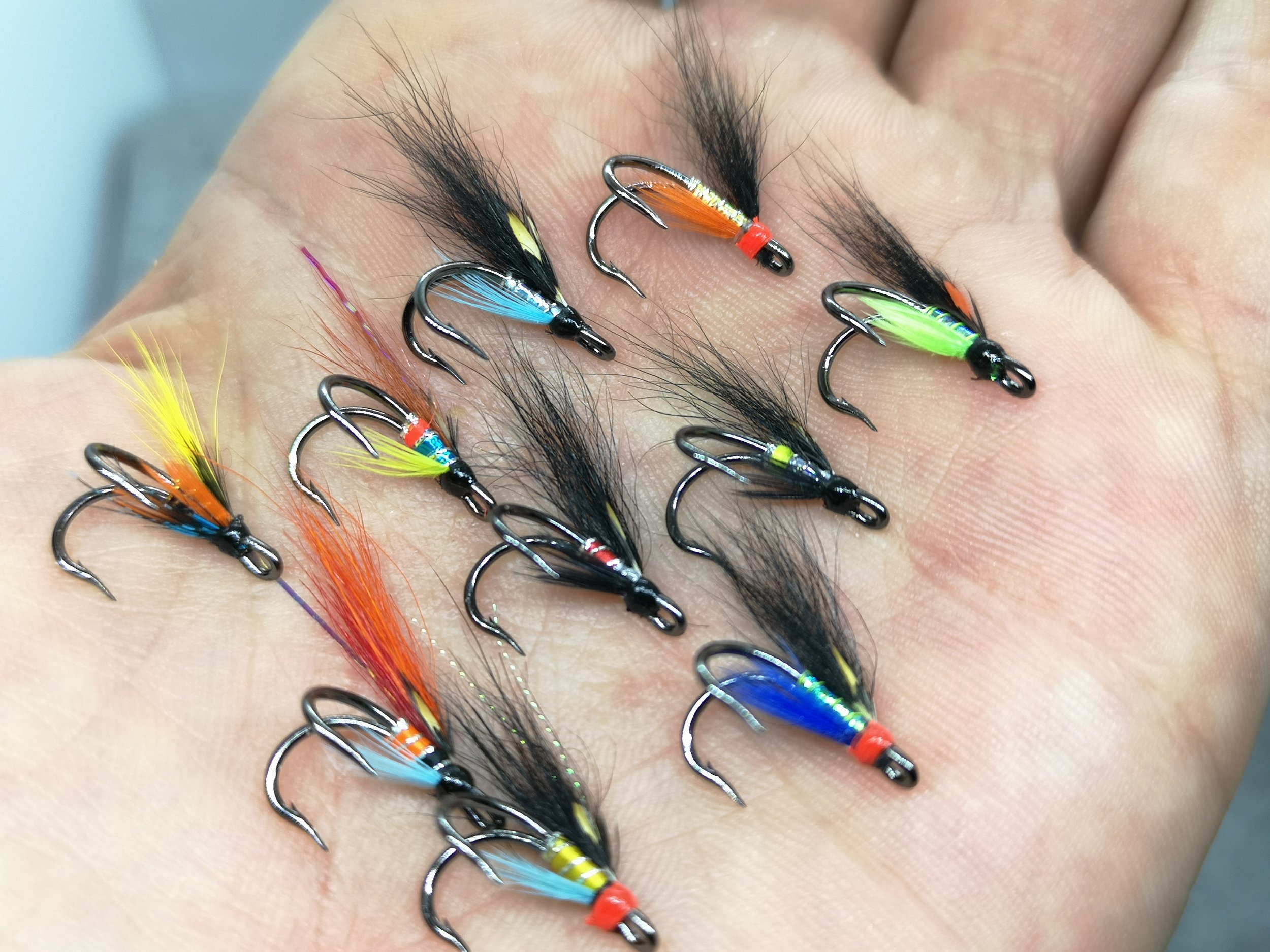 micro salmon flies low water droppers flies