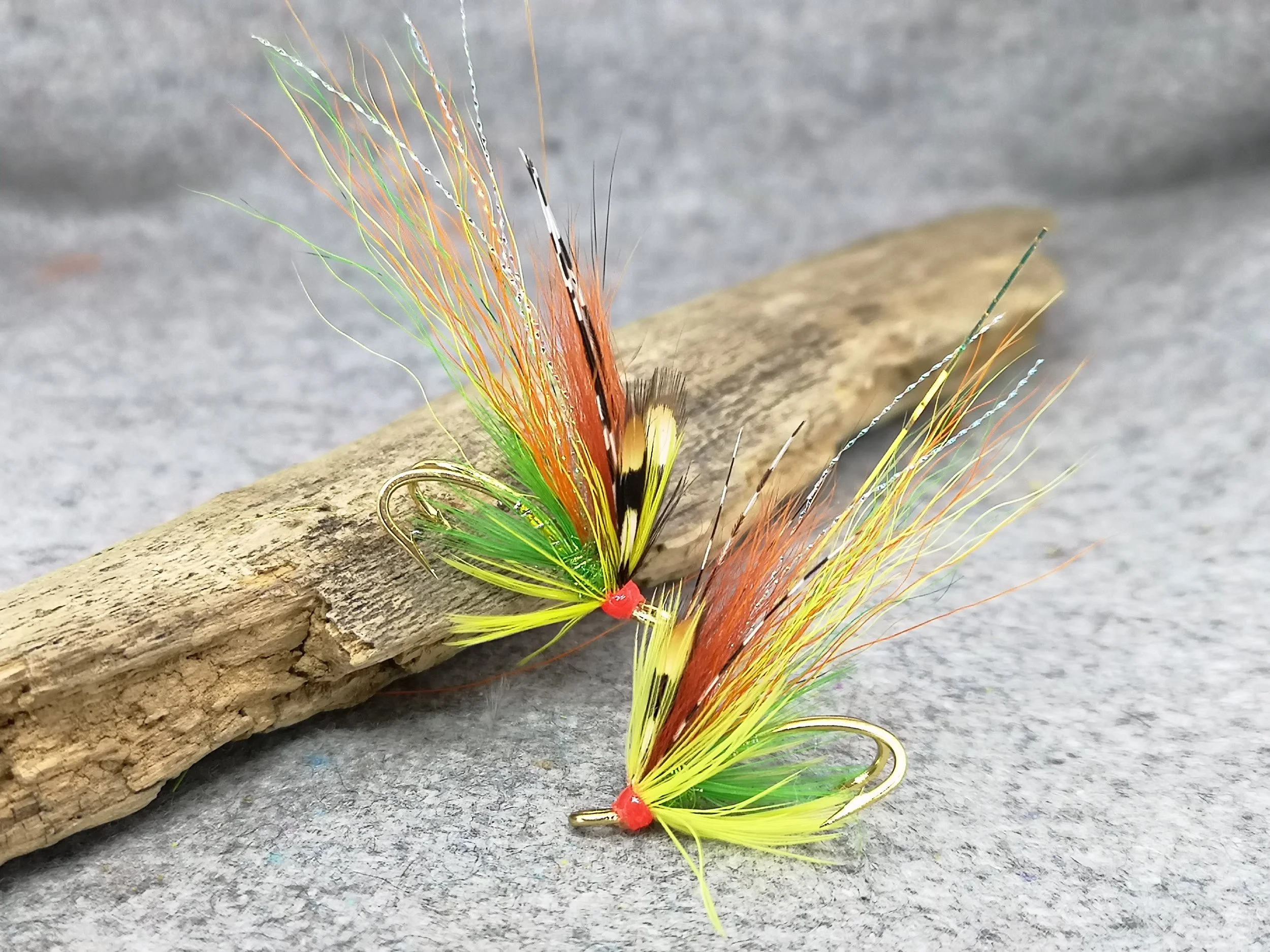 Green Highlander Flamethower Salmon fly for salmon fishing (2).jpg