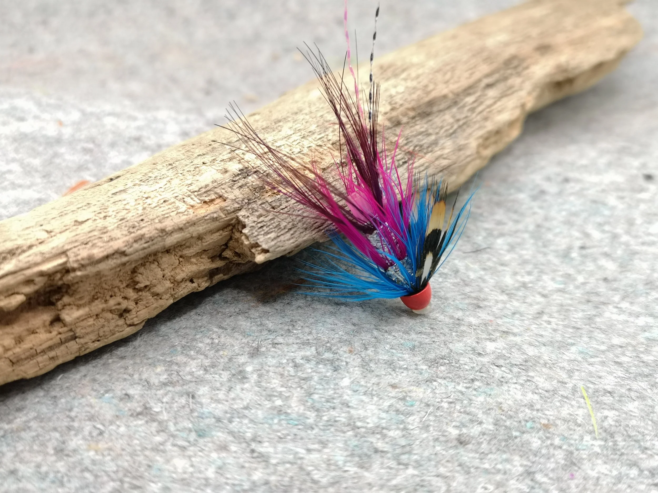 Wilkinson Shrimp Salmon Tube fly Tied on Plastic Tube