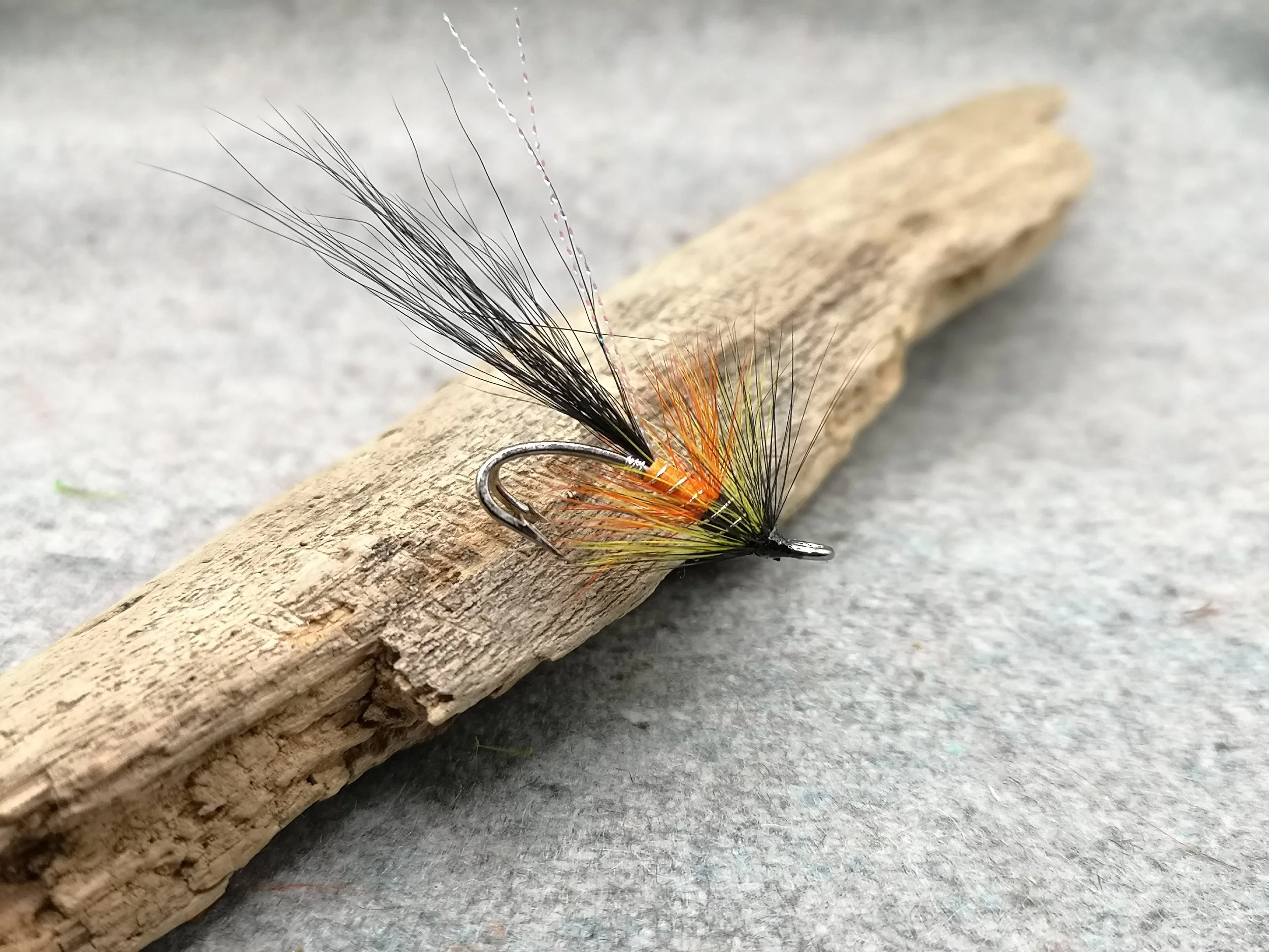 Black Shrimp Salmon fly for sale (2).jpg