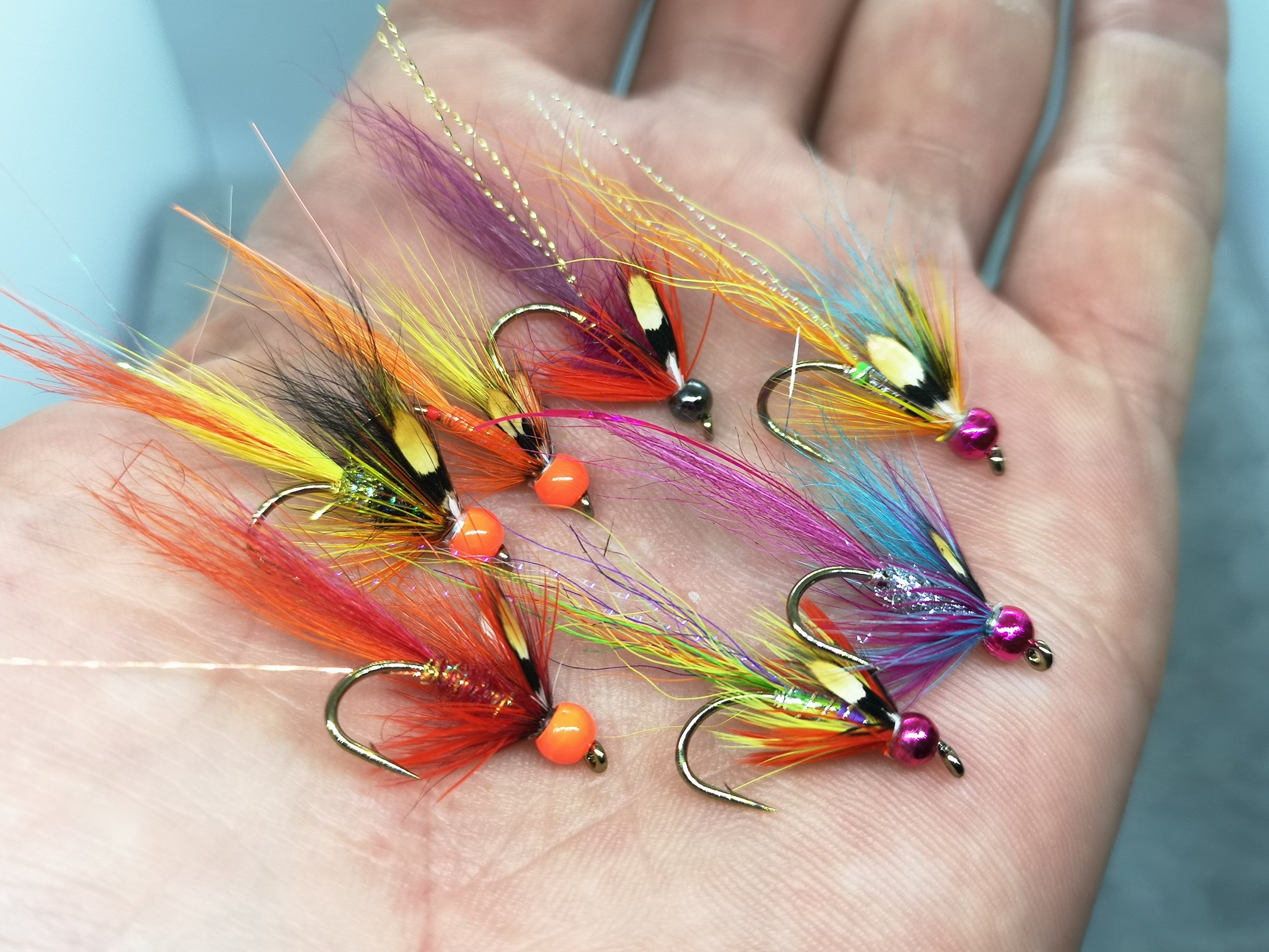 summer bead head salmon flies