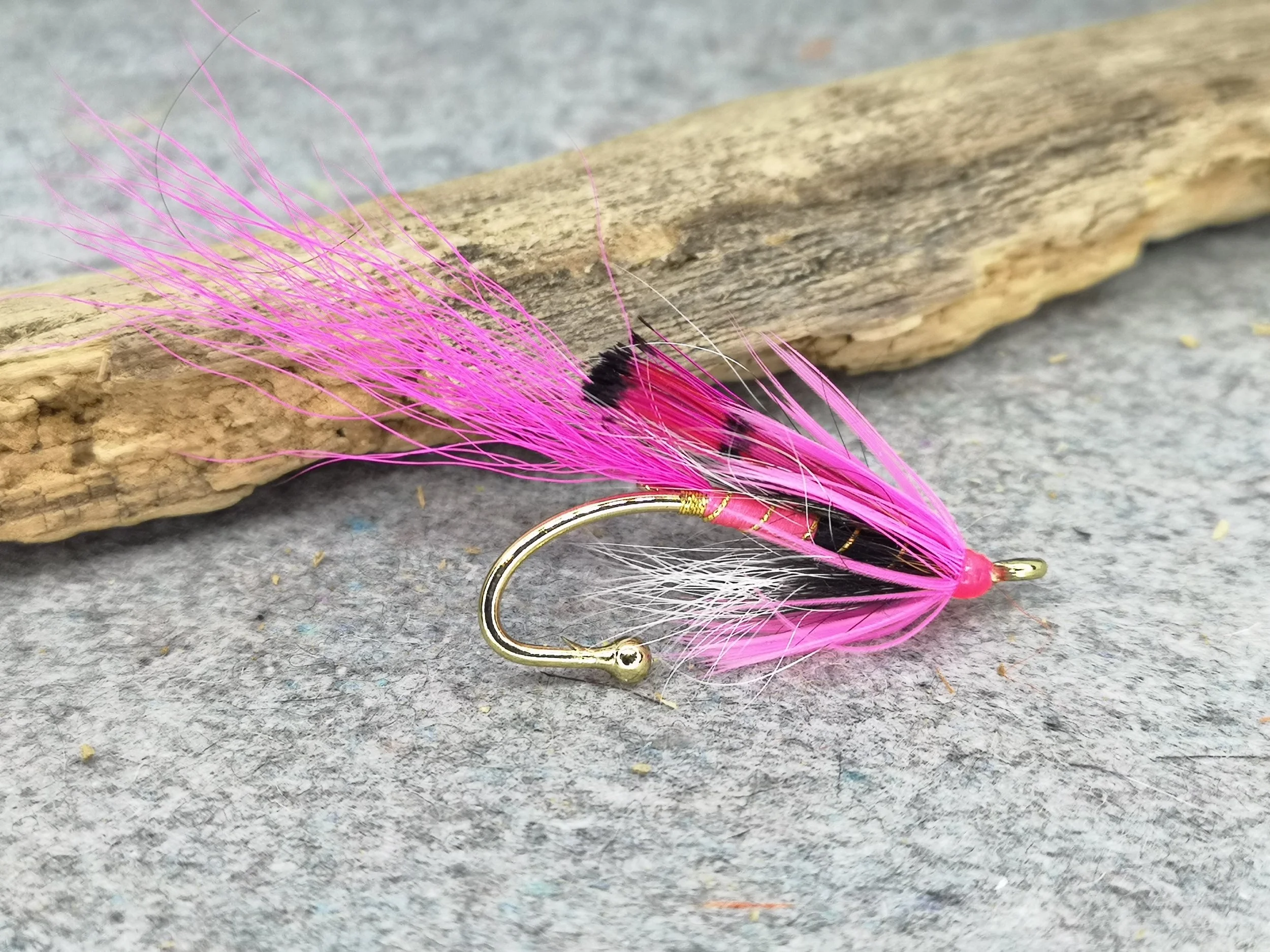 Pink Ally's Shrimp Brooch/Hat Pin Boxed