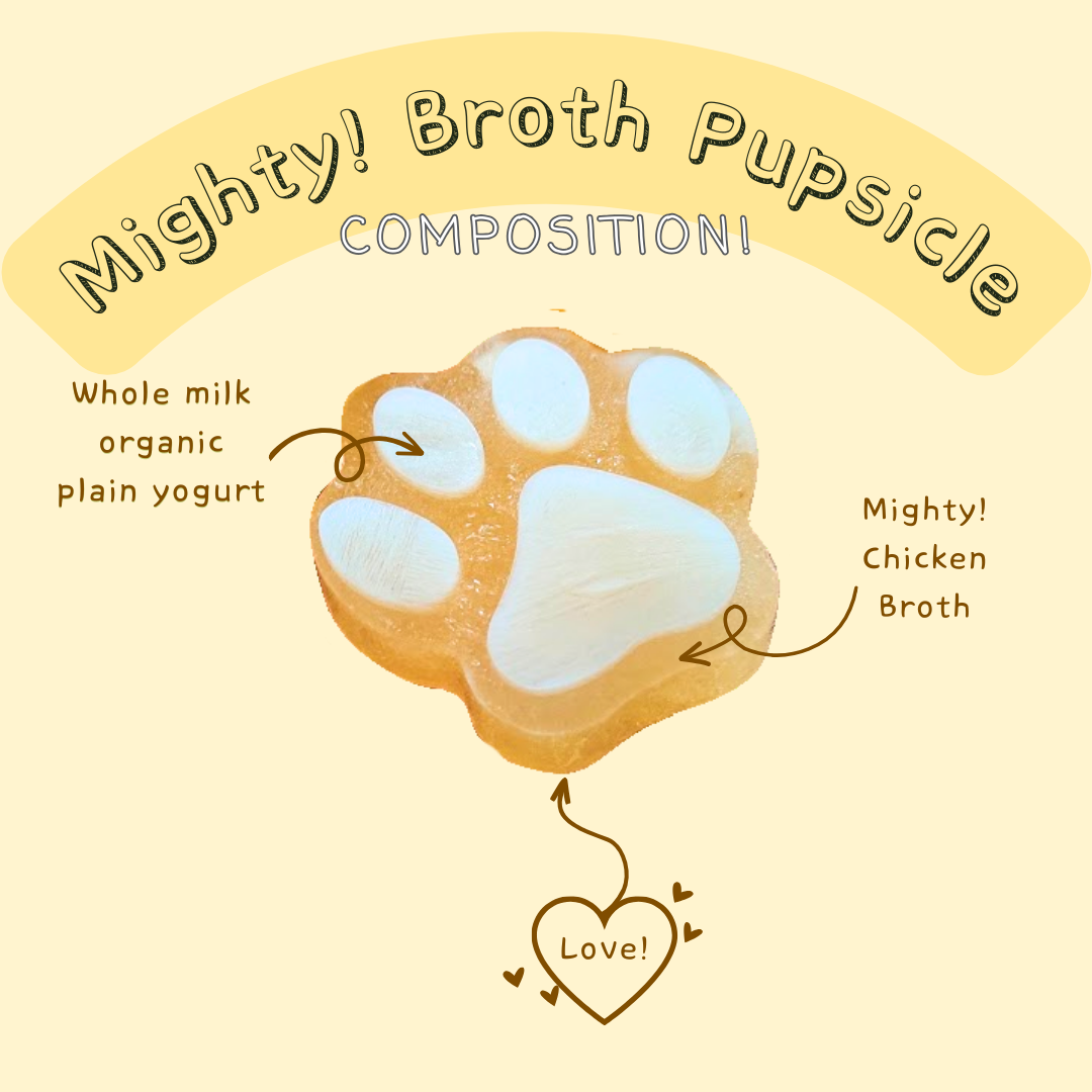 Mighty! Broth Pupsicle
