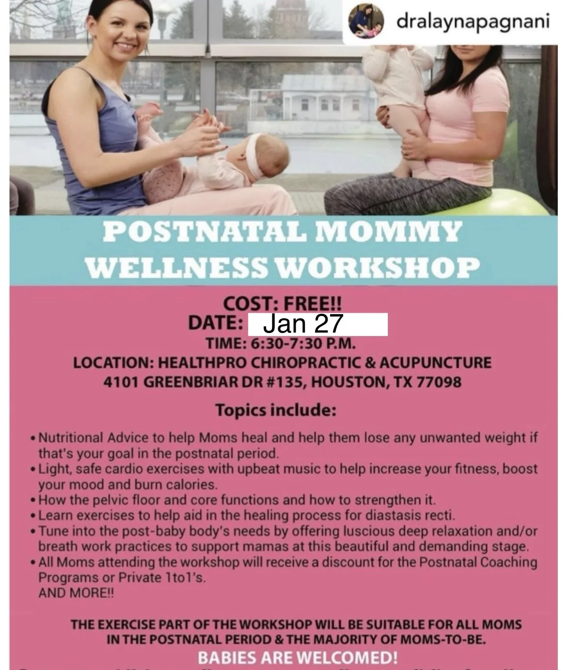 Postnatal Mommy Wellness Workshop 