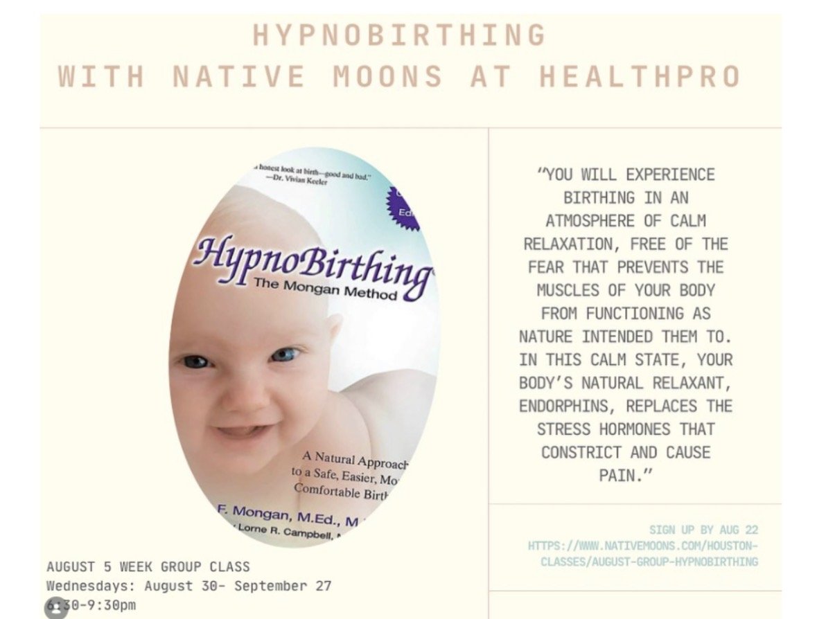 HypnoBirthing Class! 