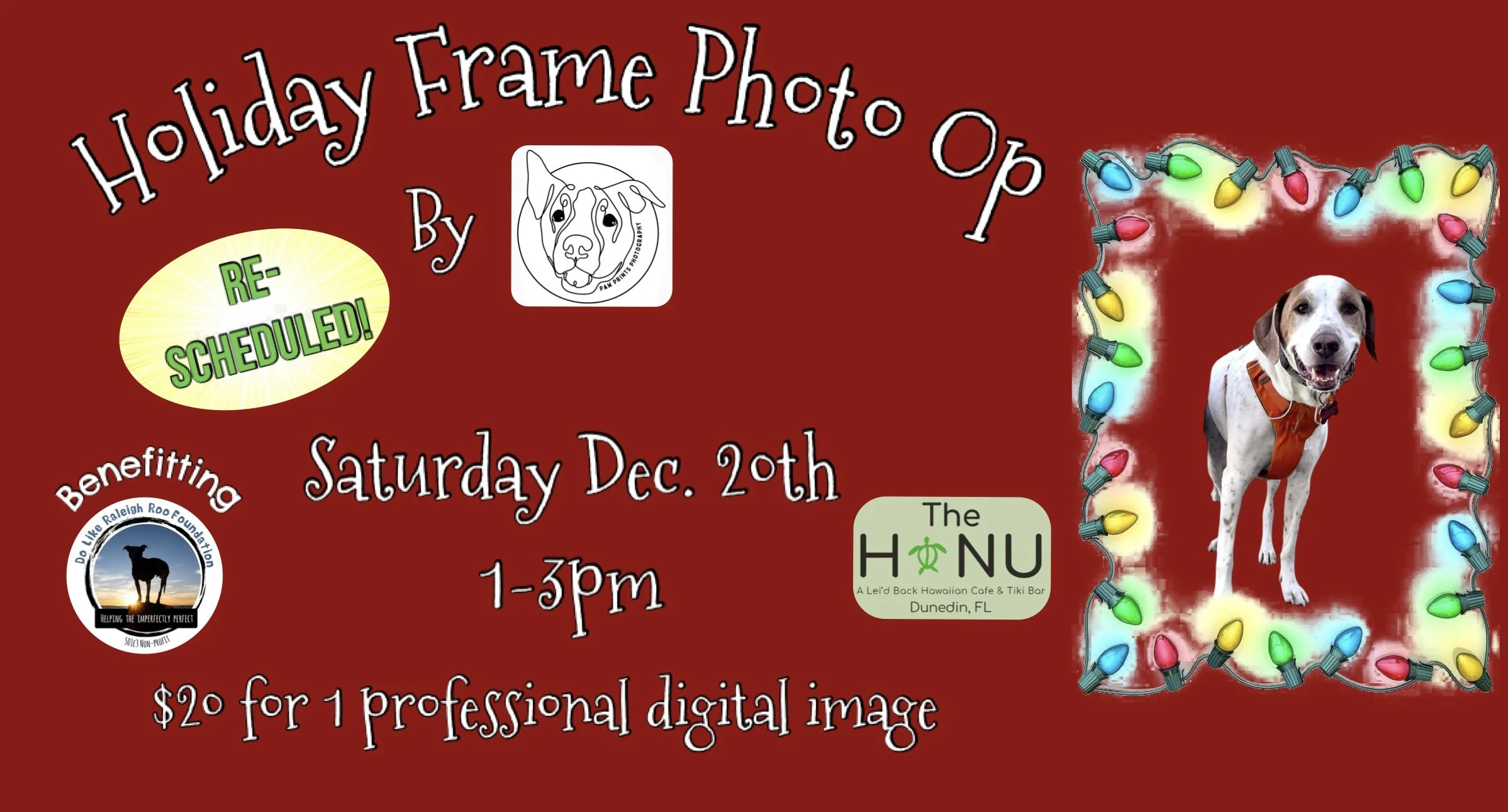 Lighted Holiday Frame Photo Op