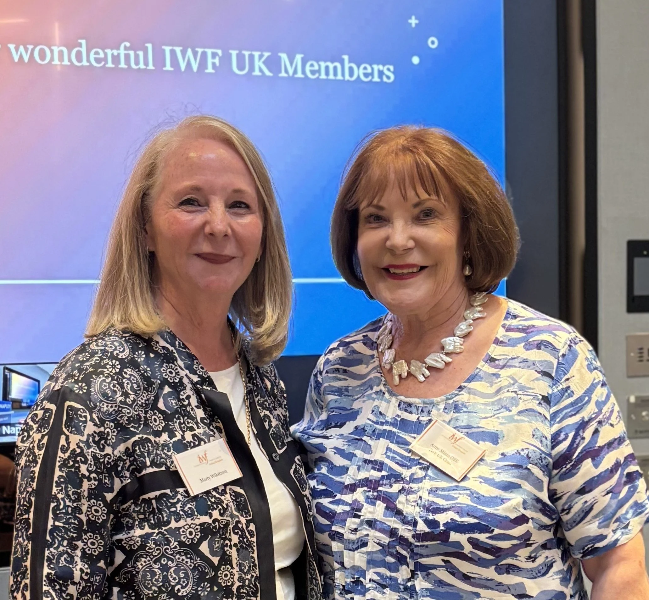 IWF UK Celebrating Celebrating Marty Wikstrom’sLeading Light Award