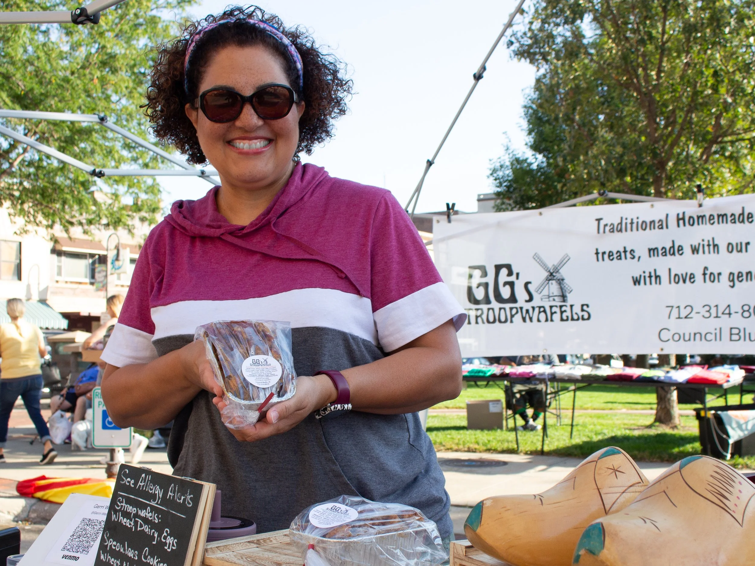 GGs Founder with her signature bread pudding