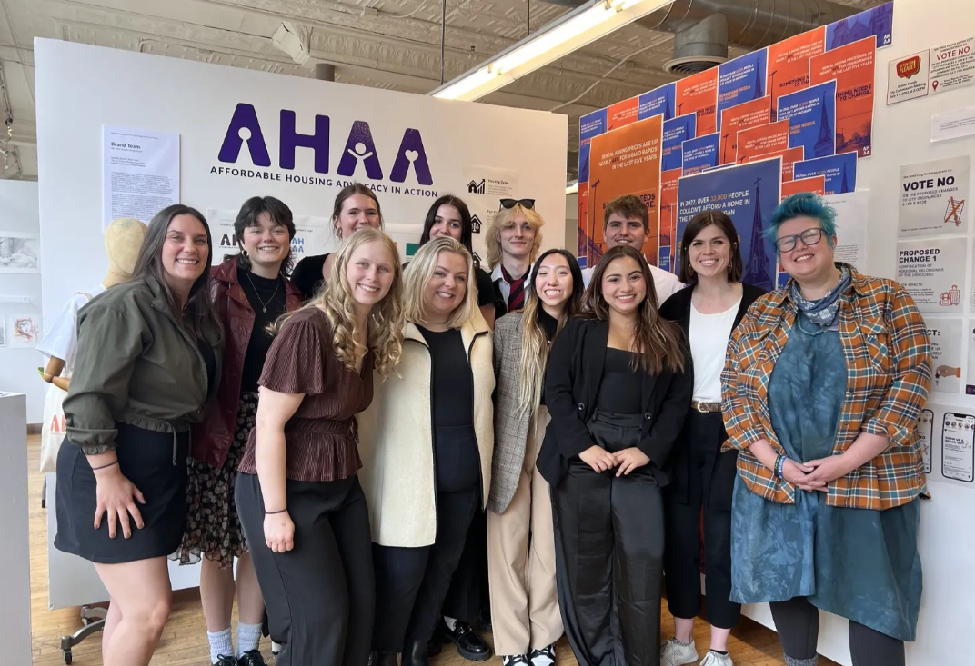 GV Design Students who created the brand for AHAA