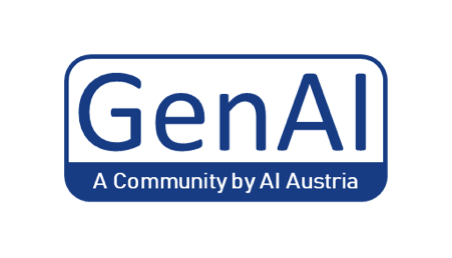 Logo von GenAI mit der Aufschrift 'A Community by AI Austria'.