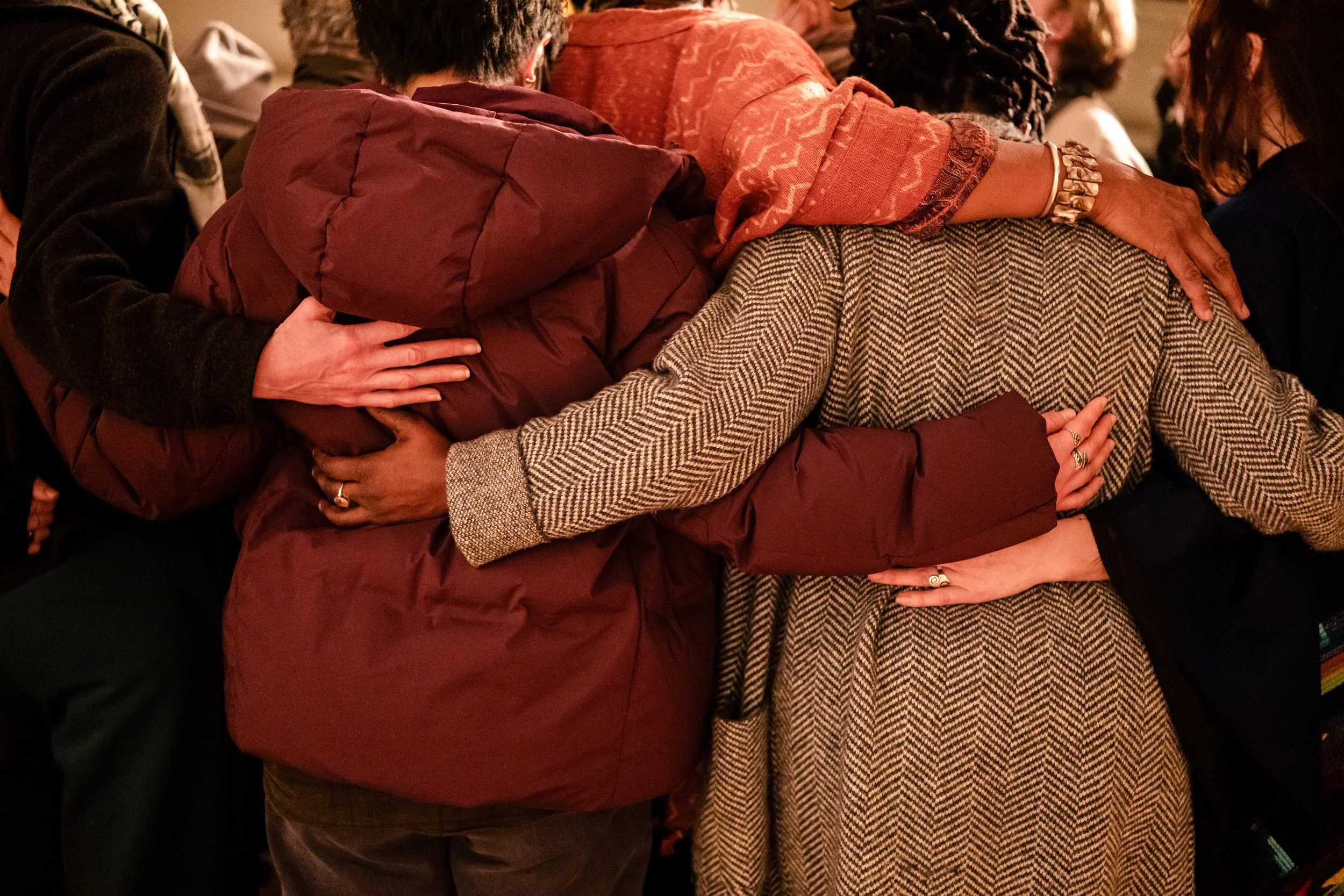 Community Circle at Voices Rising Event