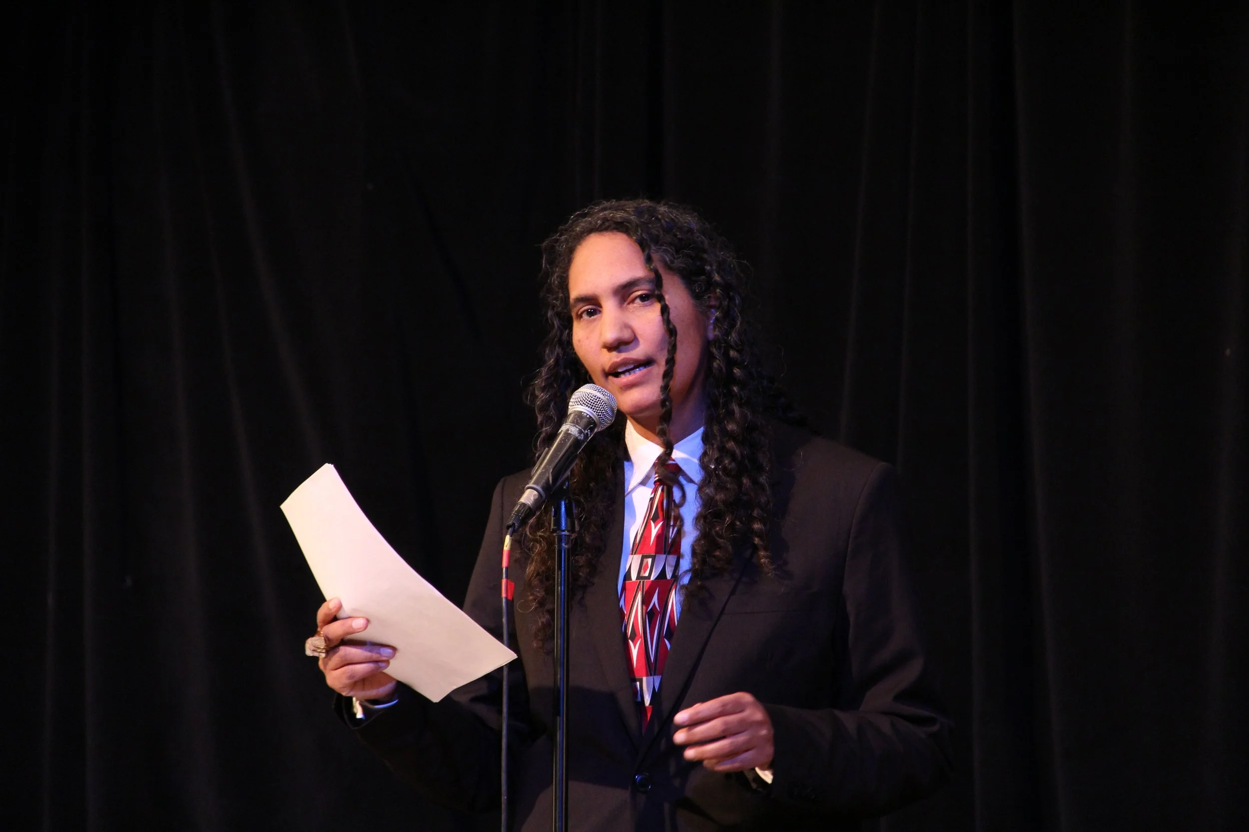 Performer at Voices Rising Seattle Event