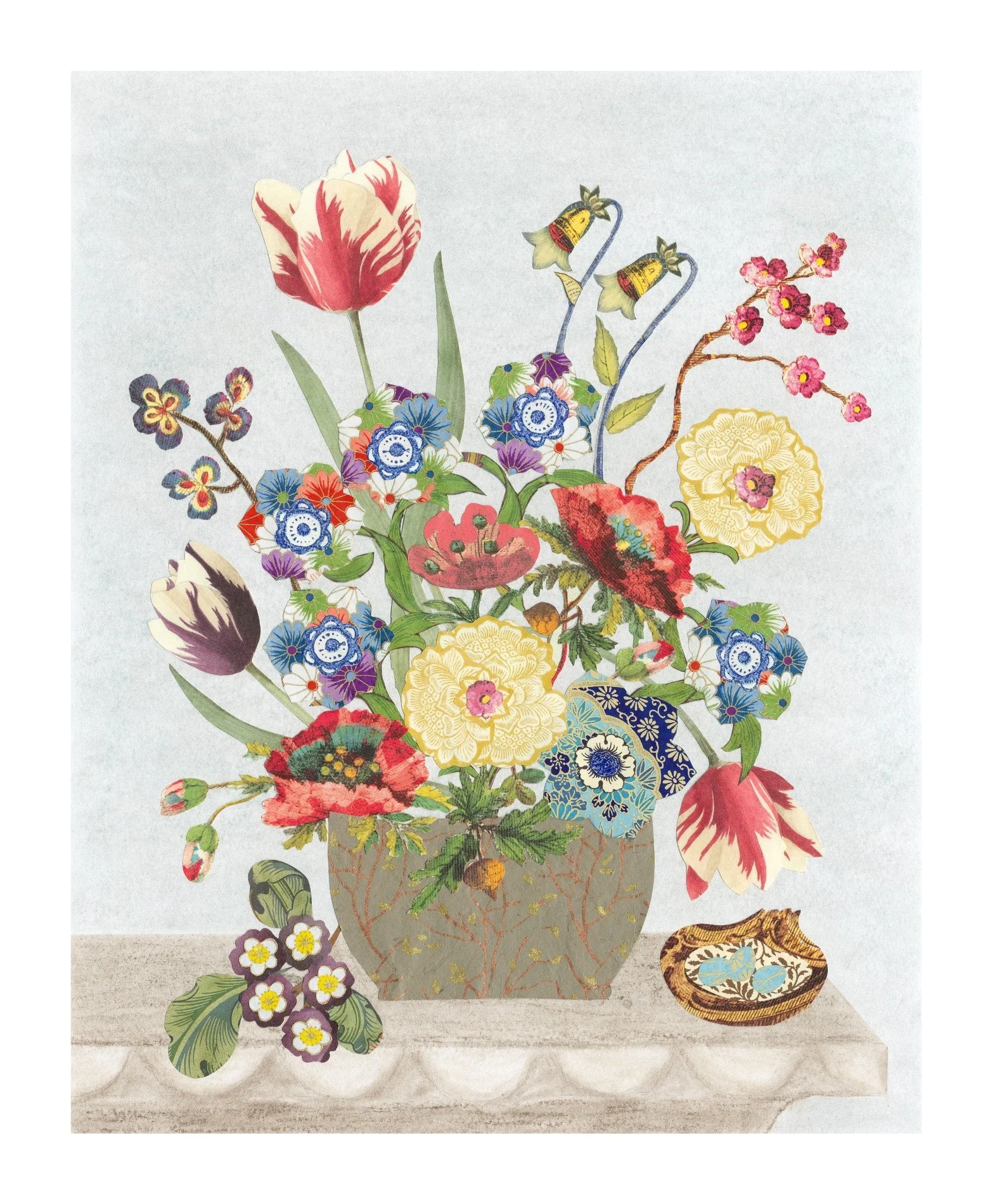 Still Life with Flowers and Bird's Nest