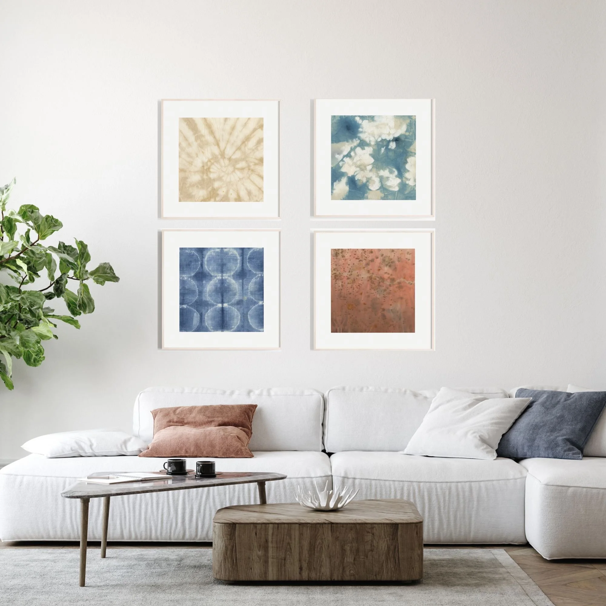 Flora Fire Element Textile Print