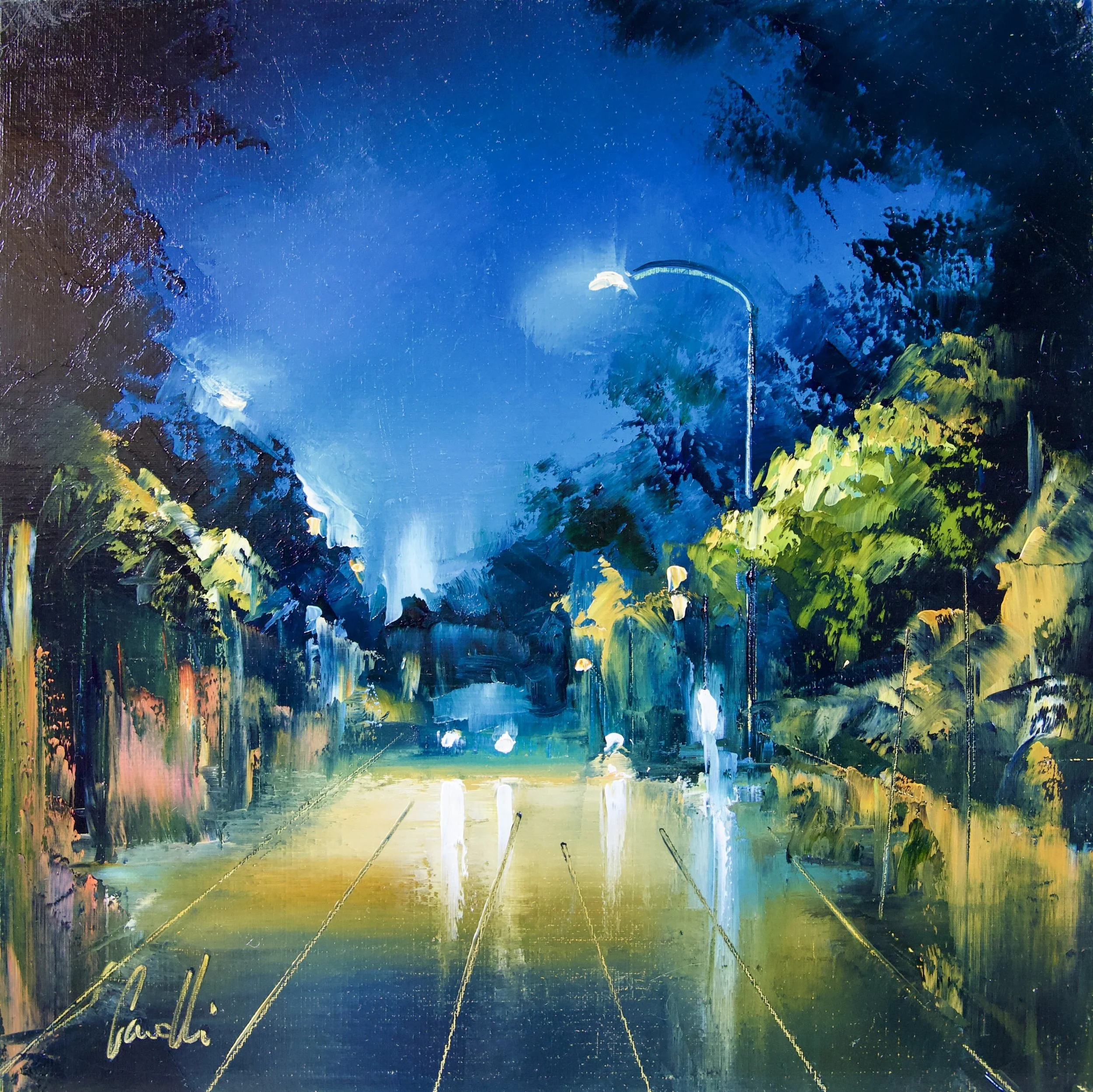 Le lampadaire - 40x40