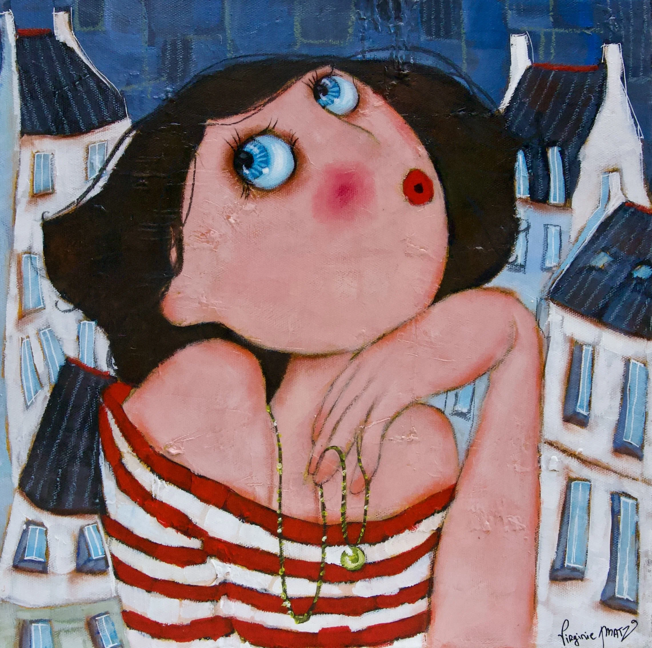 Le sautoir - 40x40