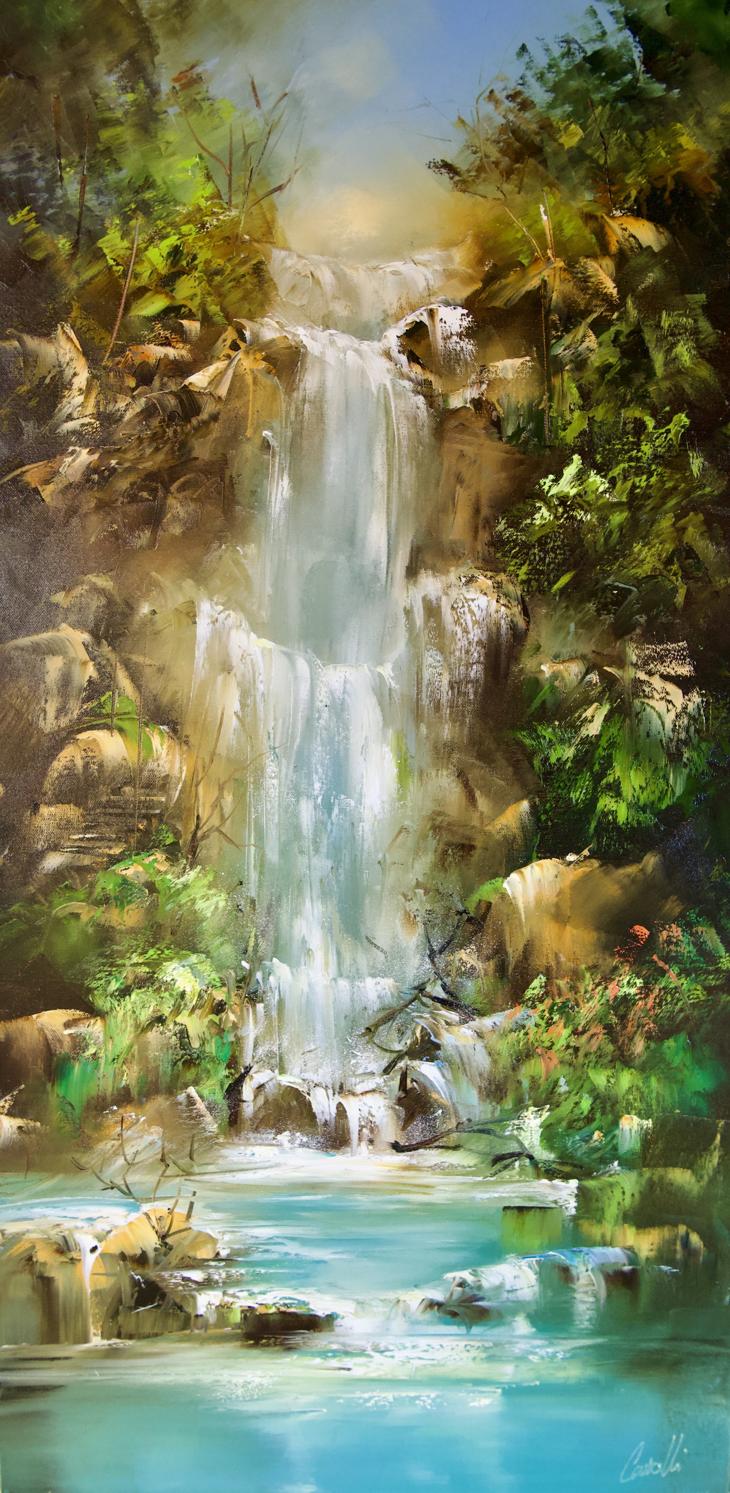 Les chemins de l'eau - 50x100