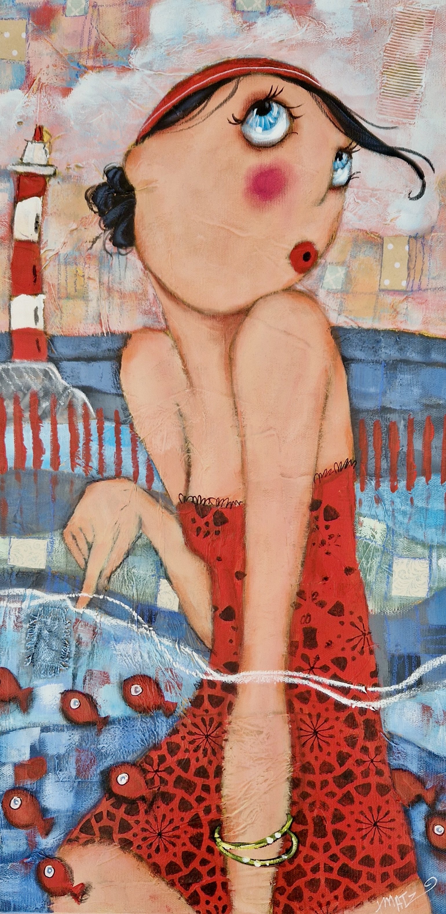 Demoiselle au phare - 30x60